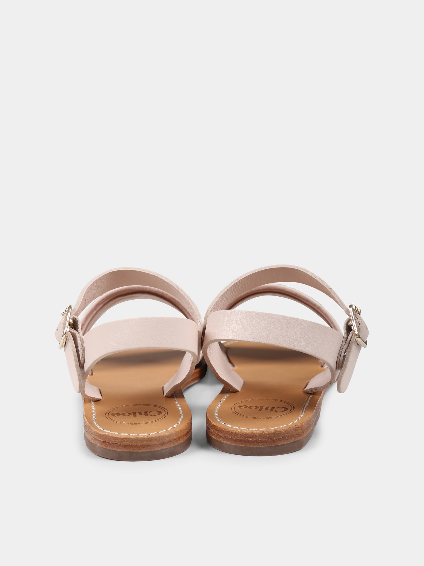 Sandali rosa per bambina con logo,Chloé Kids,C20510 45Q