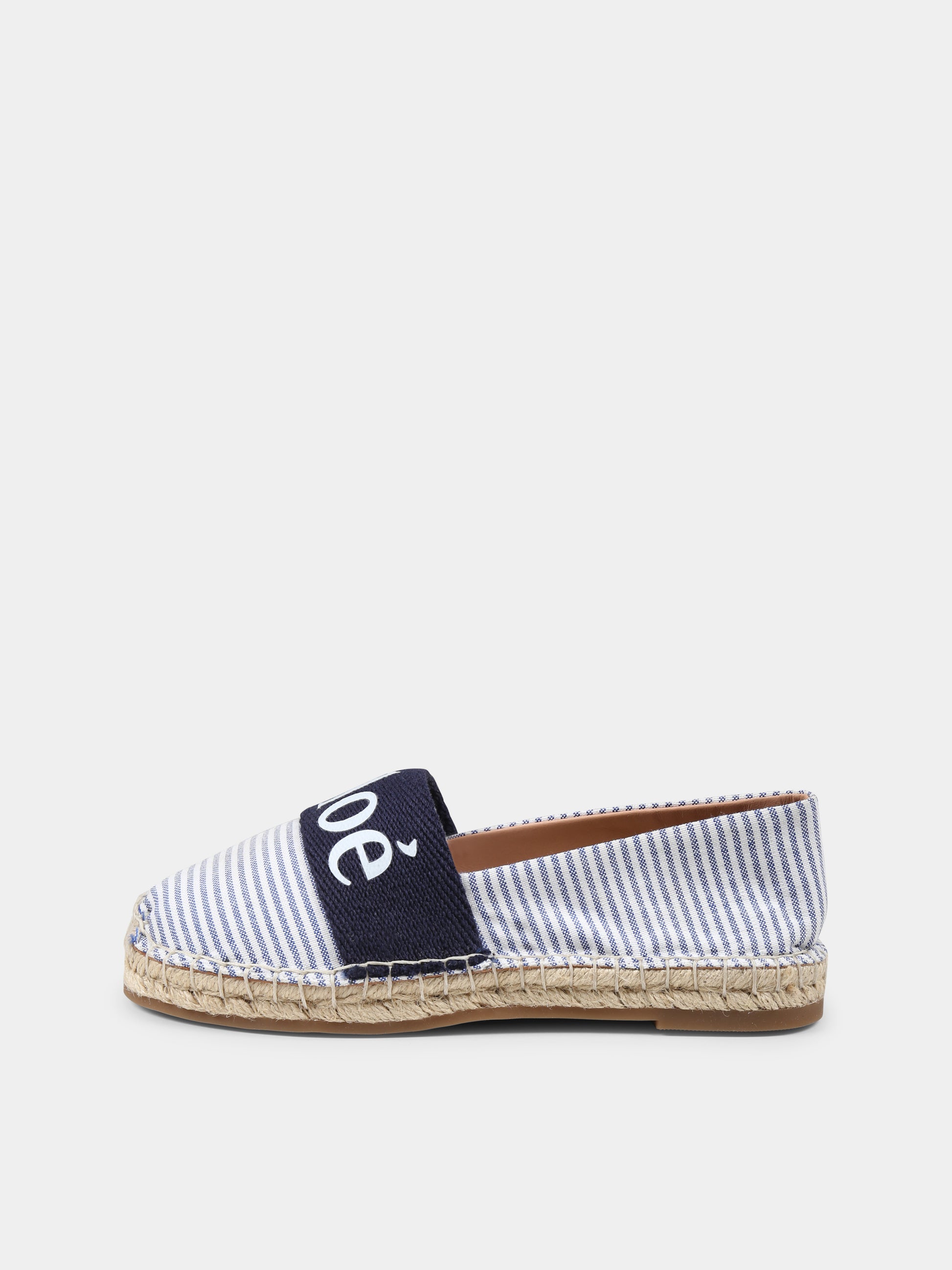 Espadrillas blu per bambina con logo,Chloé Kids,C20511 V21