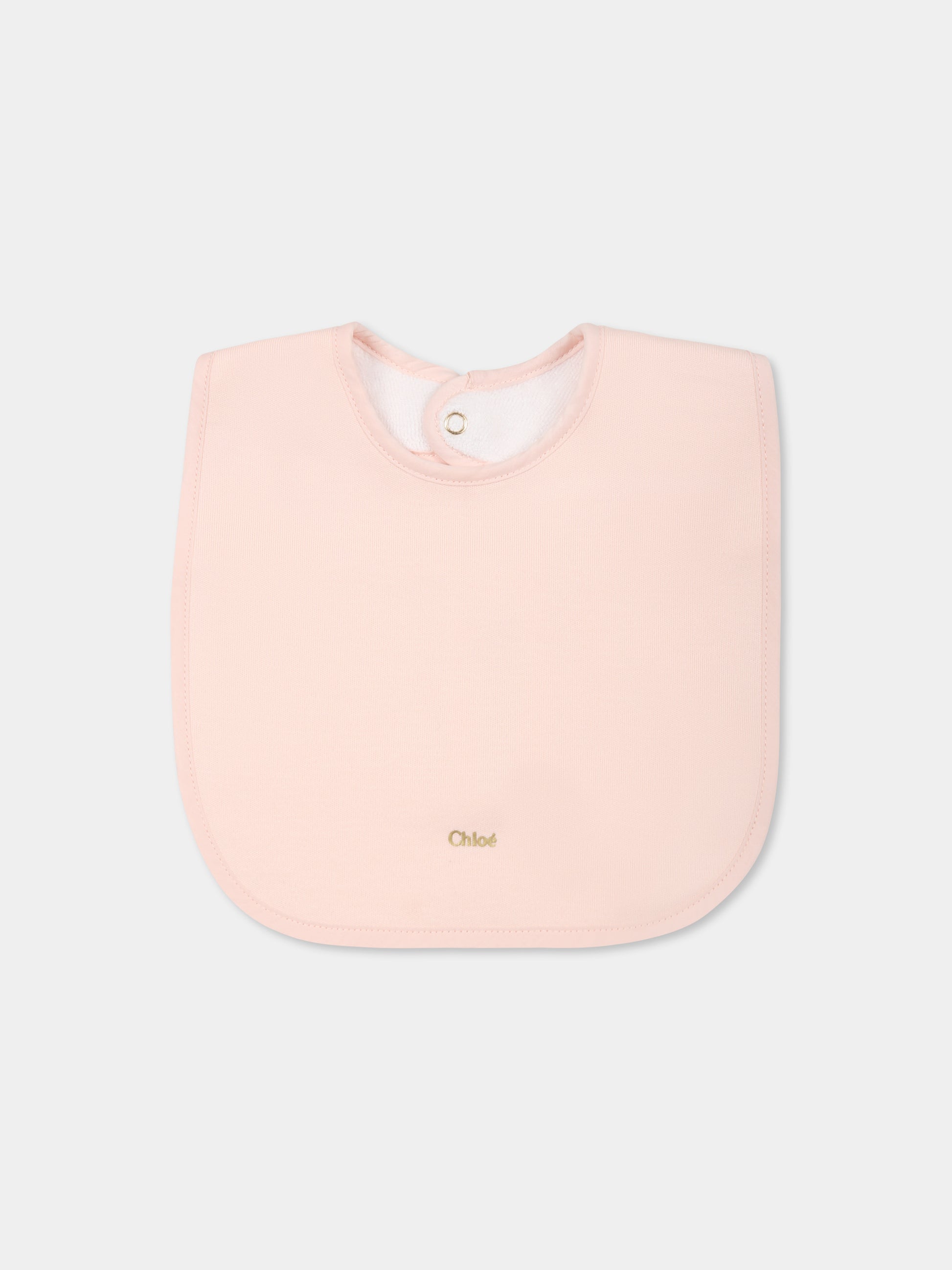 Set tutina bianco pe neonata con logo,Chloé Kids,C20411 117