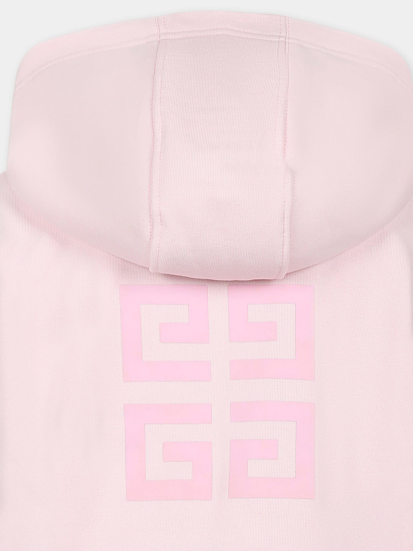 Pink sweatshirt for girl with logo