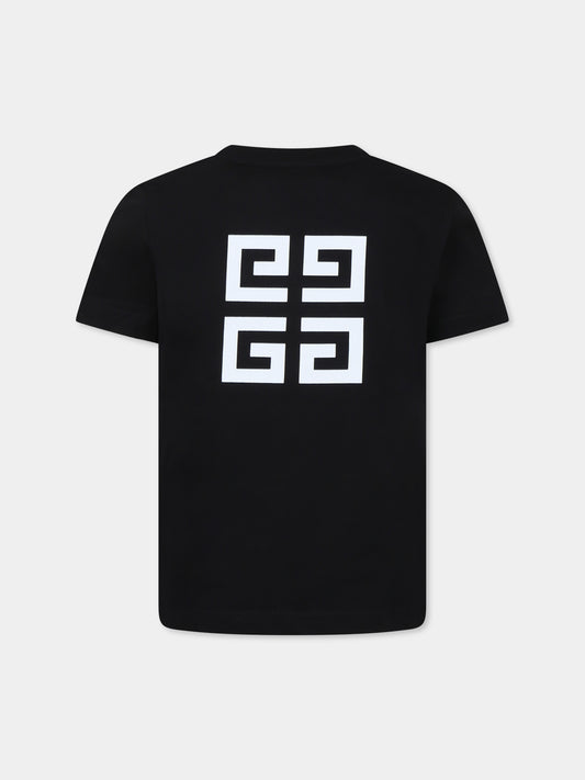 Black t-shirt for kids with logo