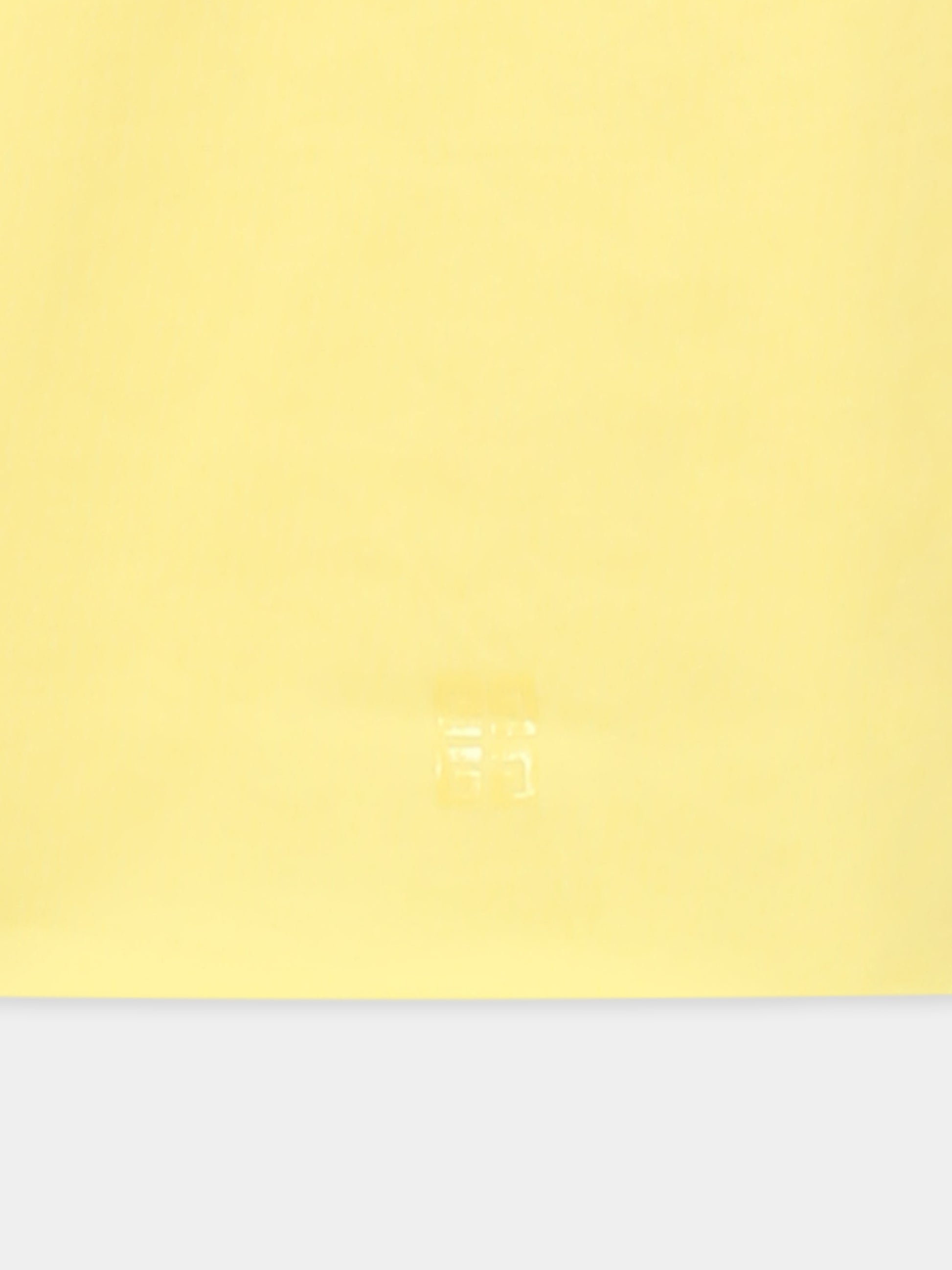 T-shirt crop gialla per bambina con logo,Givenchy Kids,H30798 571