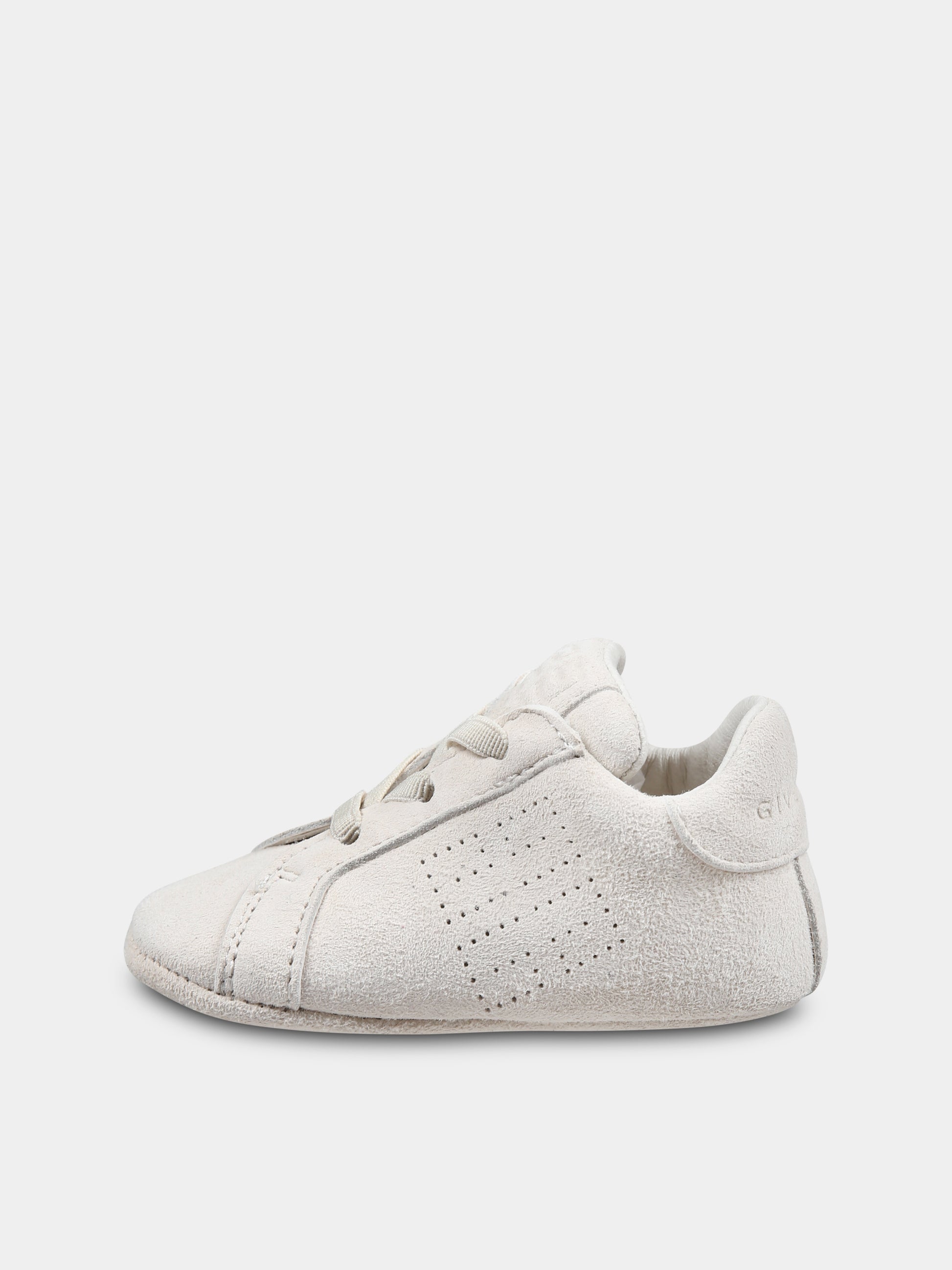 Sneakers avorio per neonati con motivo 4G,Givenchy Kids,H30601 117