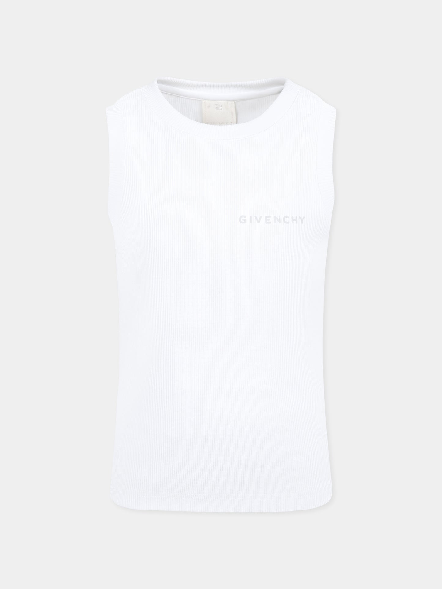 Canotta bianca per bambino con logo,Givenchy Kids,H30724 10P