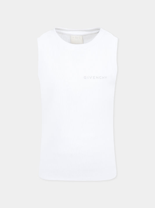 Canotta bianca per bambino con logo,Givenchy Kids,H30724 10P