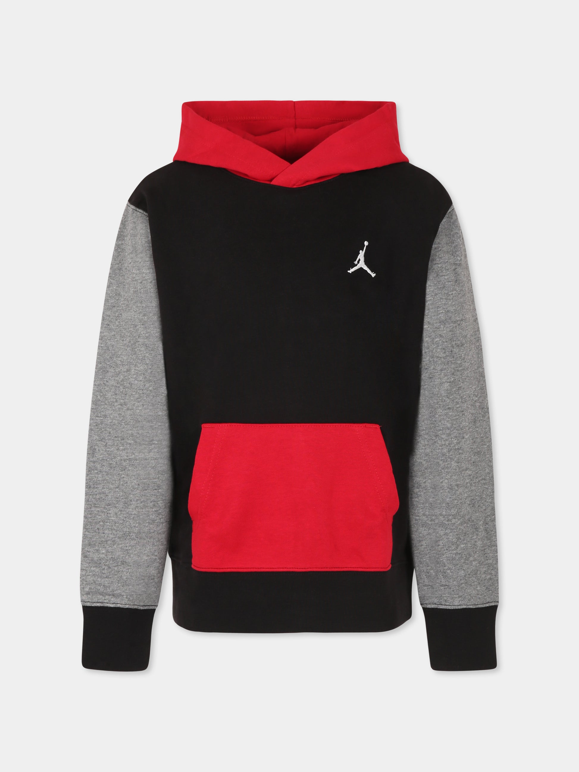 Felpa nera per bambino con Jumpman,Jordan,95D392 KR5