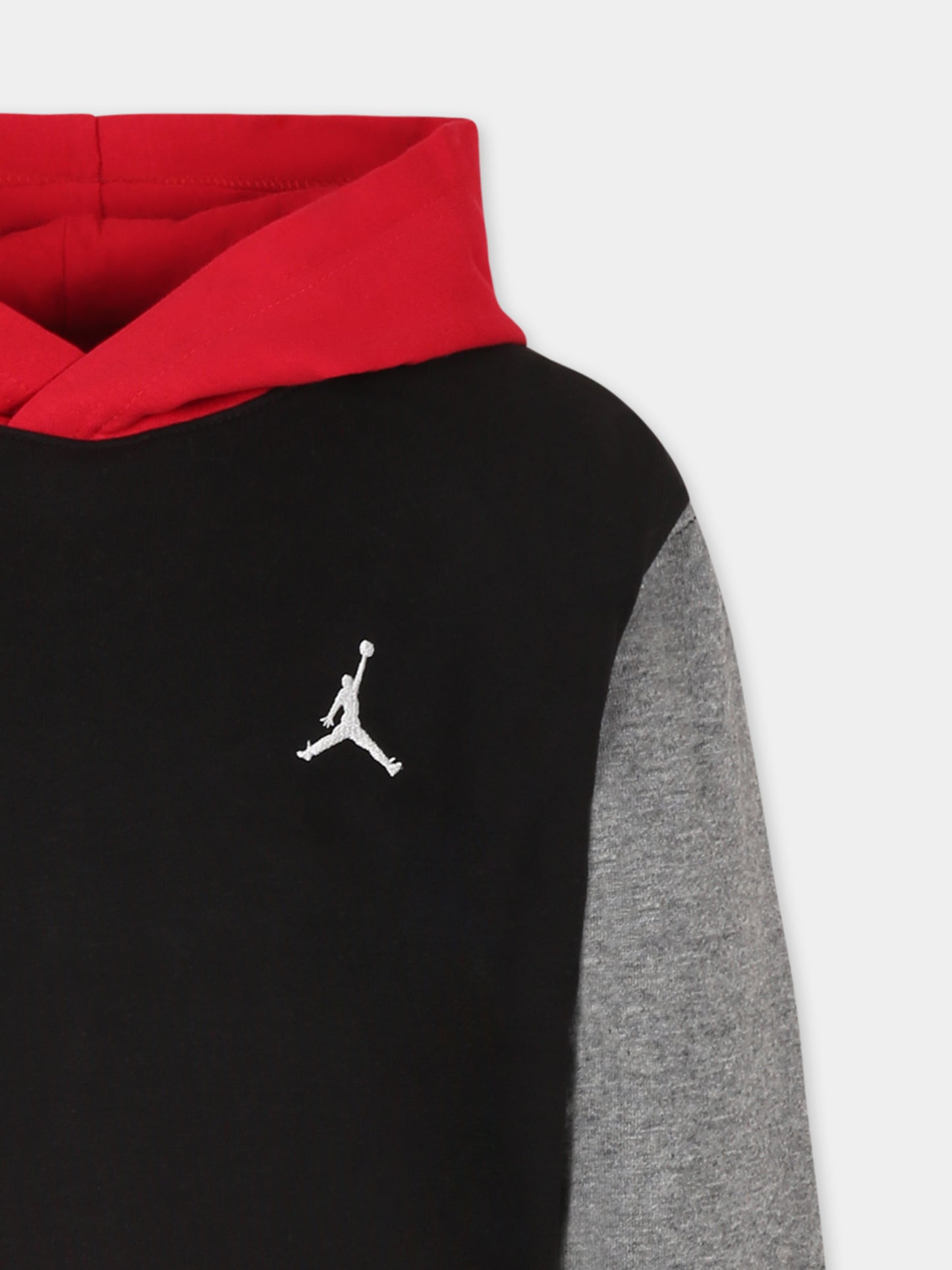 Felpa nera per bambino con Jumpman,Jordan,95D392 KR5