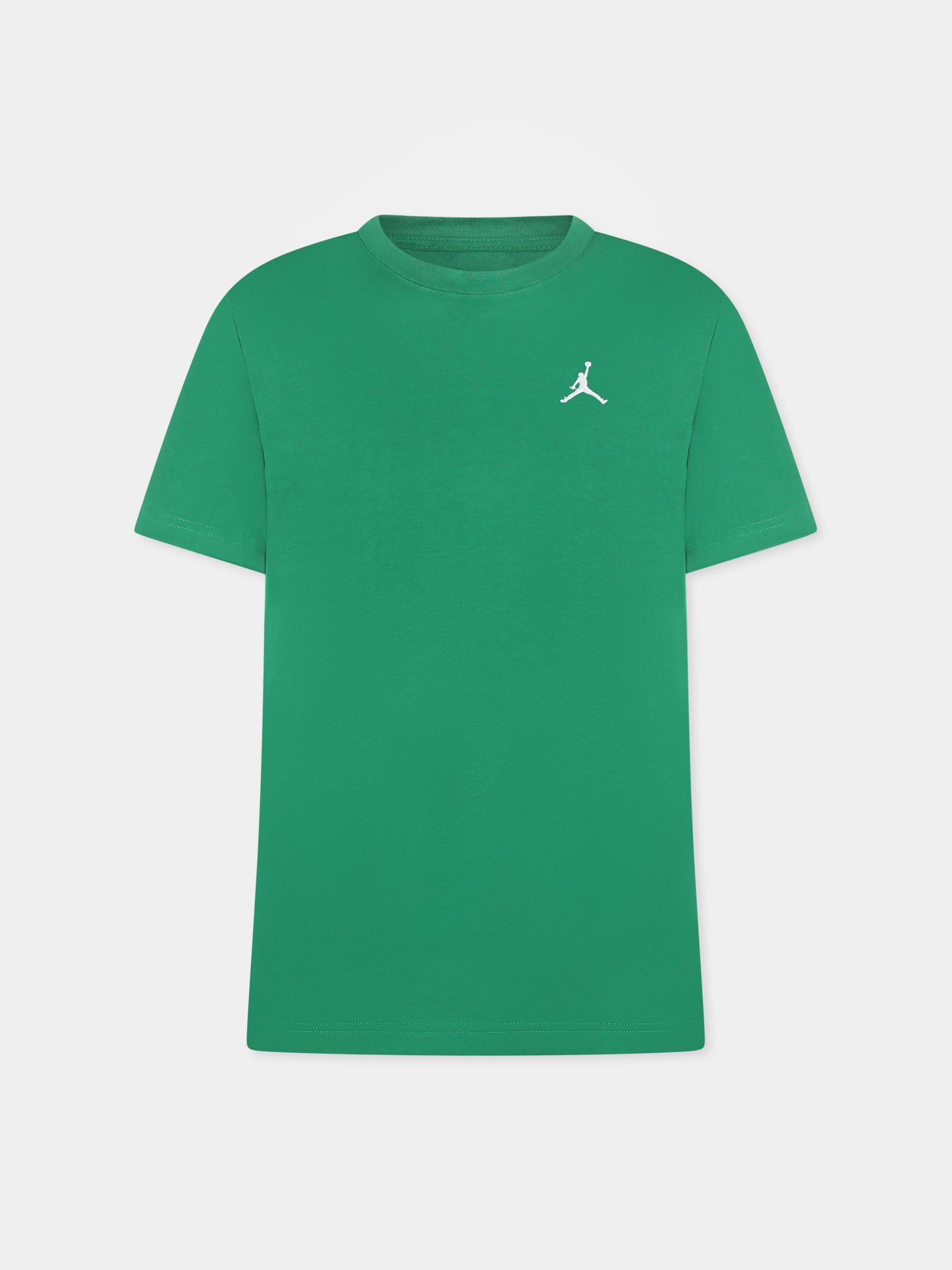 T-shirt verde per bambino con logo,Jordan,95D266 E1P