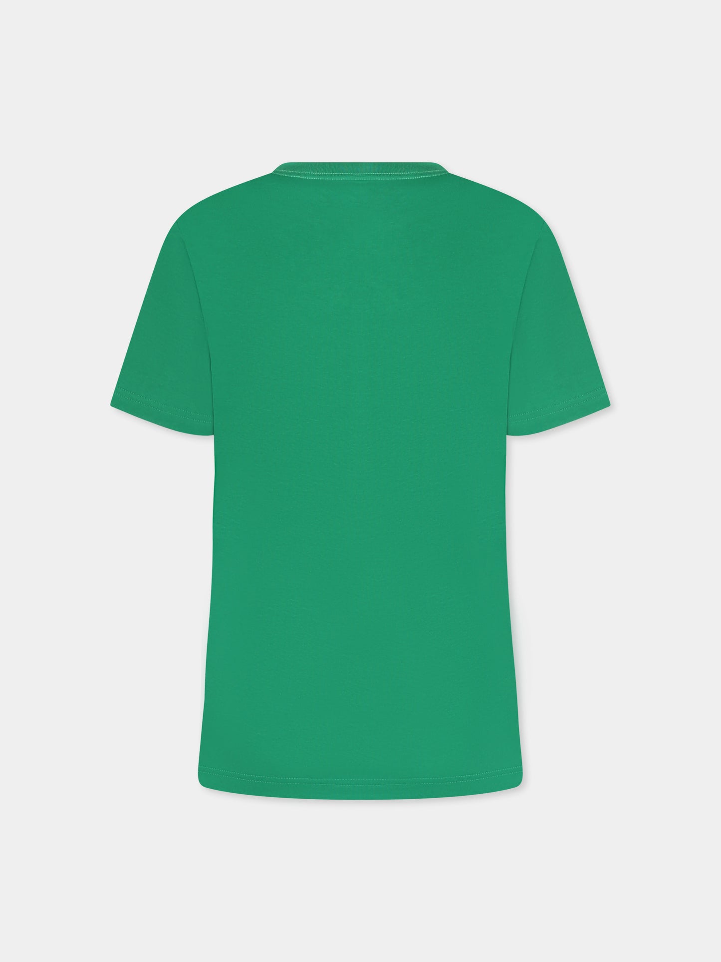 T-shirt verde per bambino con logo,Jordan,95D266 E1P