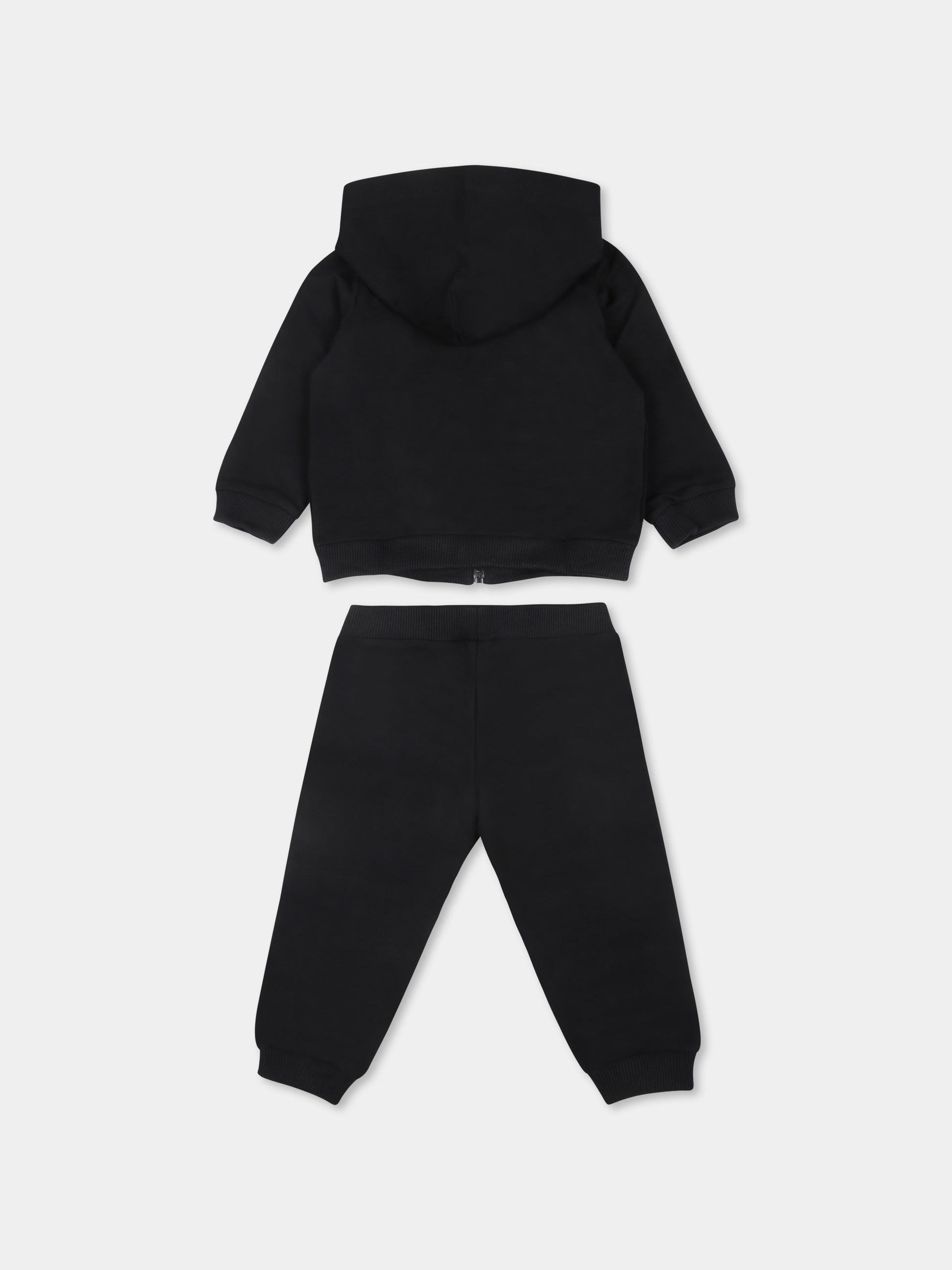 Completo nero per neonati con Teddy Bear,Moschino Kids,MUK04R LDA27 60100