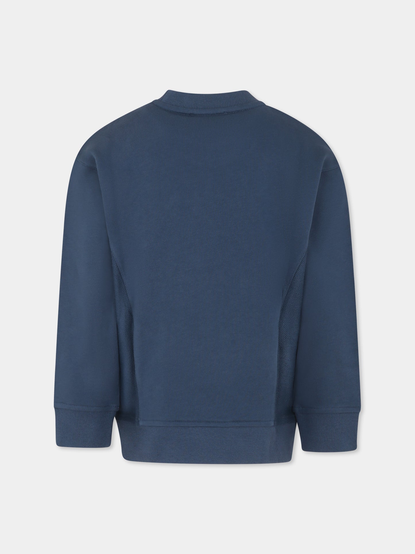 Felpa blu per bambino con Manga Bear Crew,Emporio Armani,EB000270 AF13552 UB150