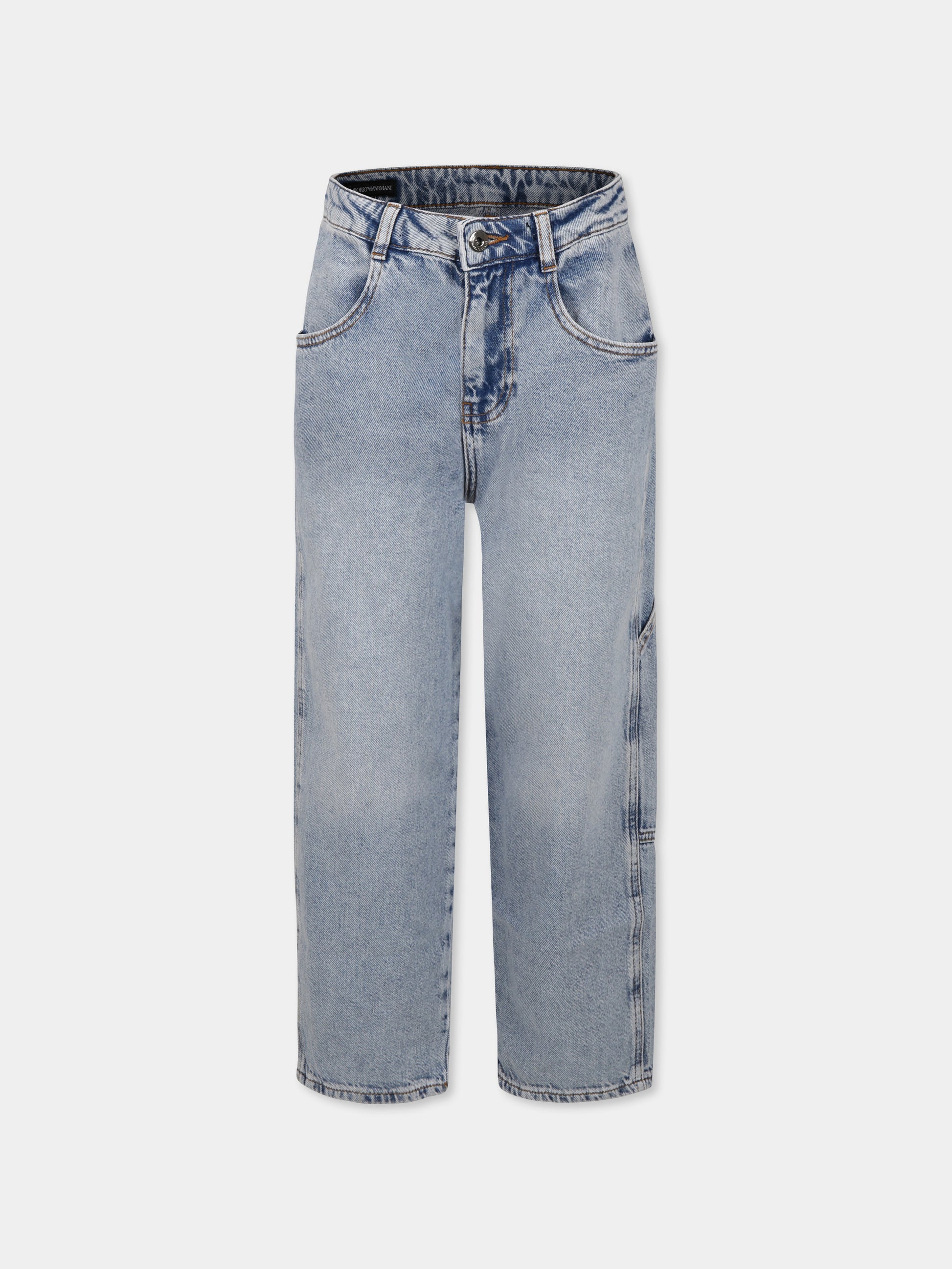 Jeans denim per bambino con aquilotto,Emporio Armani,EB000191 AF13299 MB003
