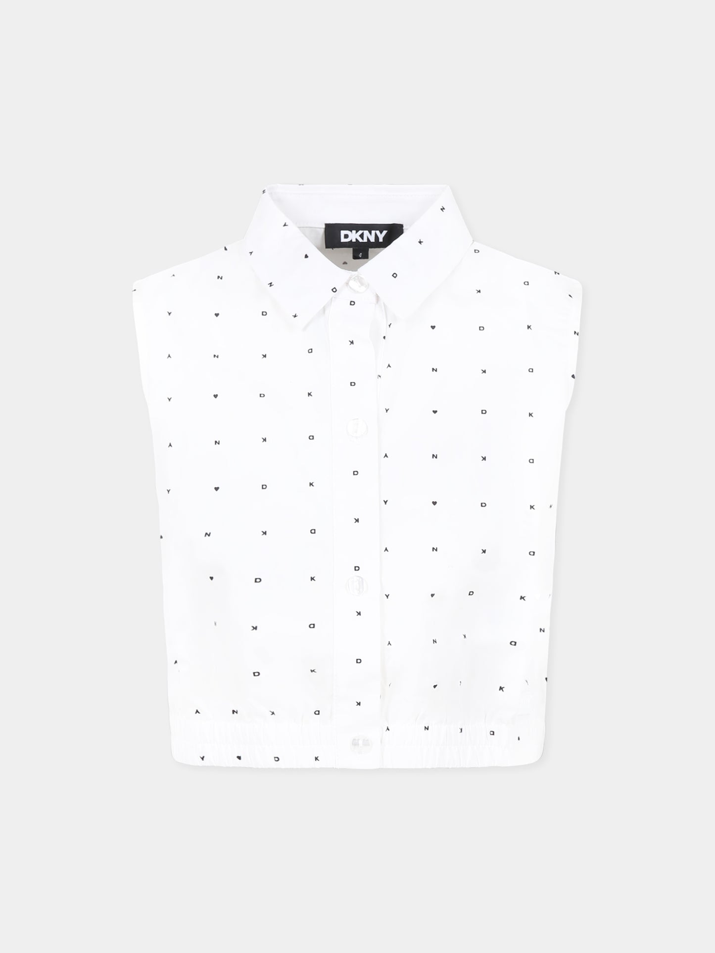 White top for girl with logo