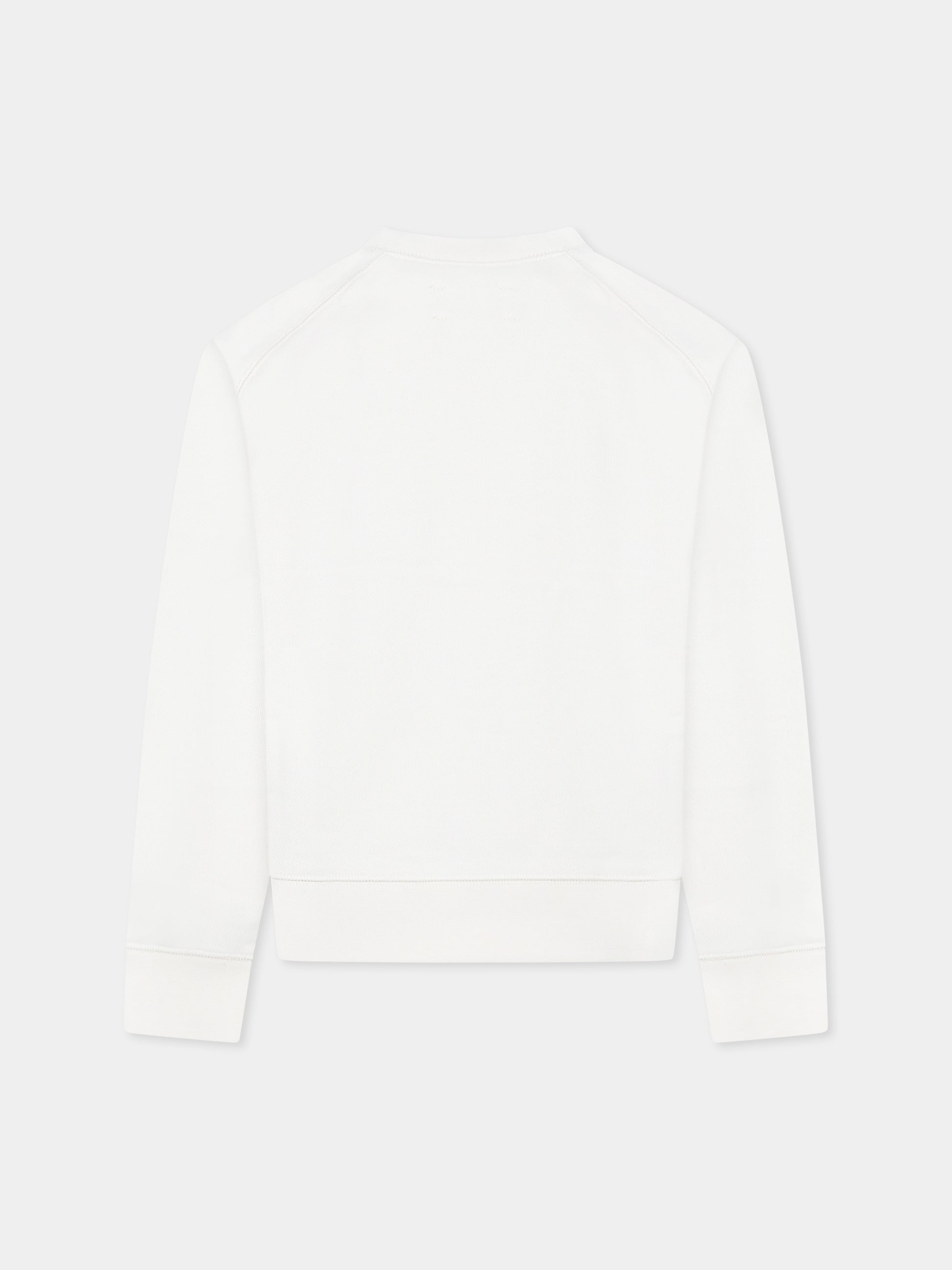 Felpa avorio per bambina con scritta,Zadig & Voltaire Kids,X60326 195