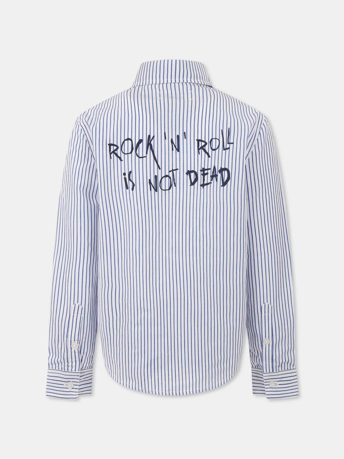 Camicia bianca per bambino con scritta nera,Zadig & Voltaire Kids,X60378 866