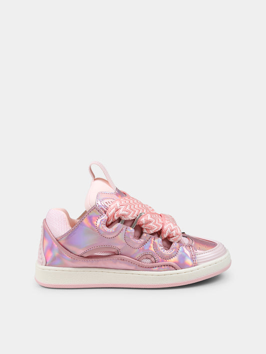 Sneakers rosa per bambina,Lanvin Petite,N30189 S74