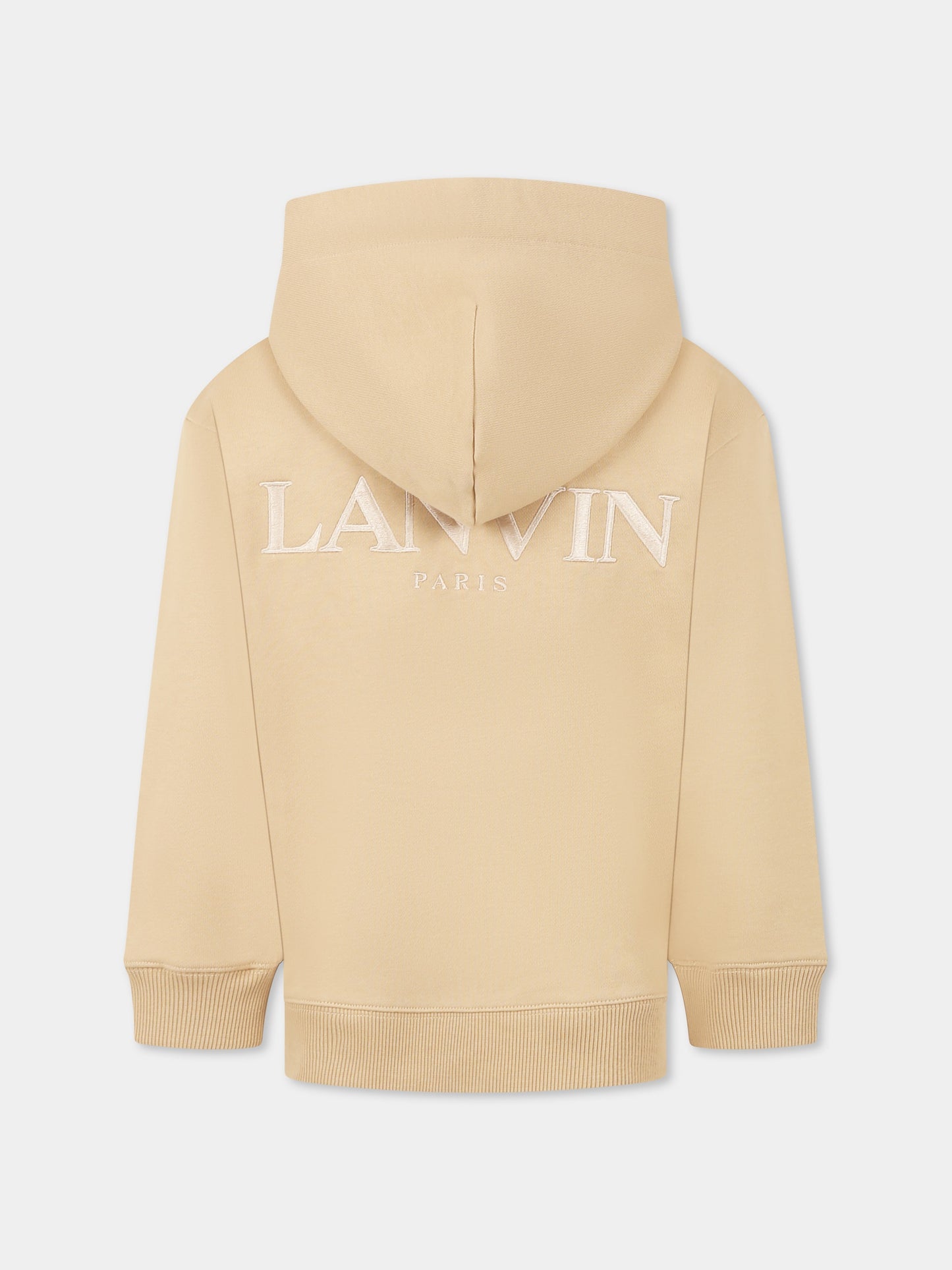 Felpa beige per bambino con logo,Lanvin Petite,N30228 222