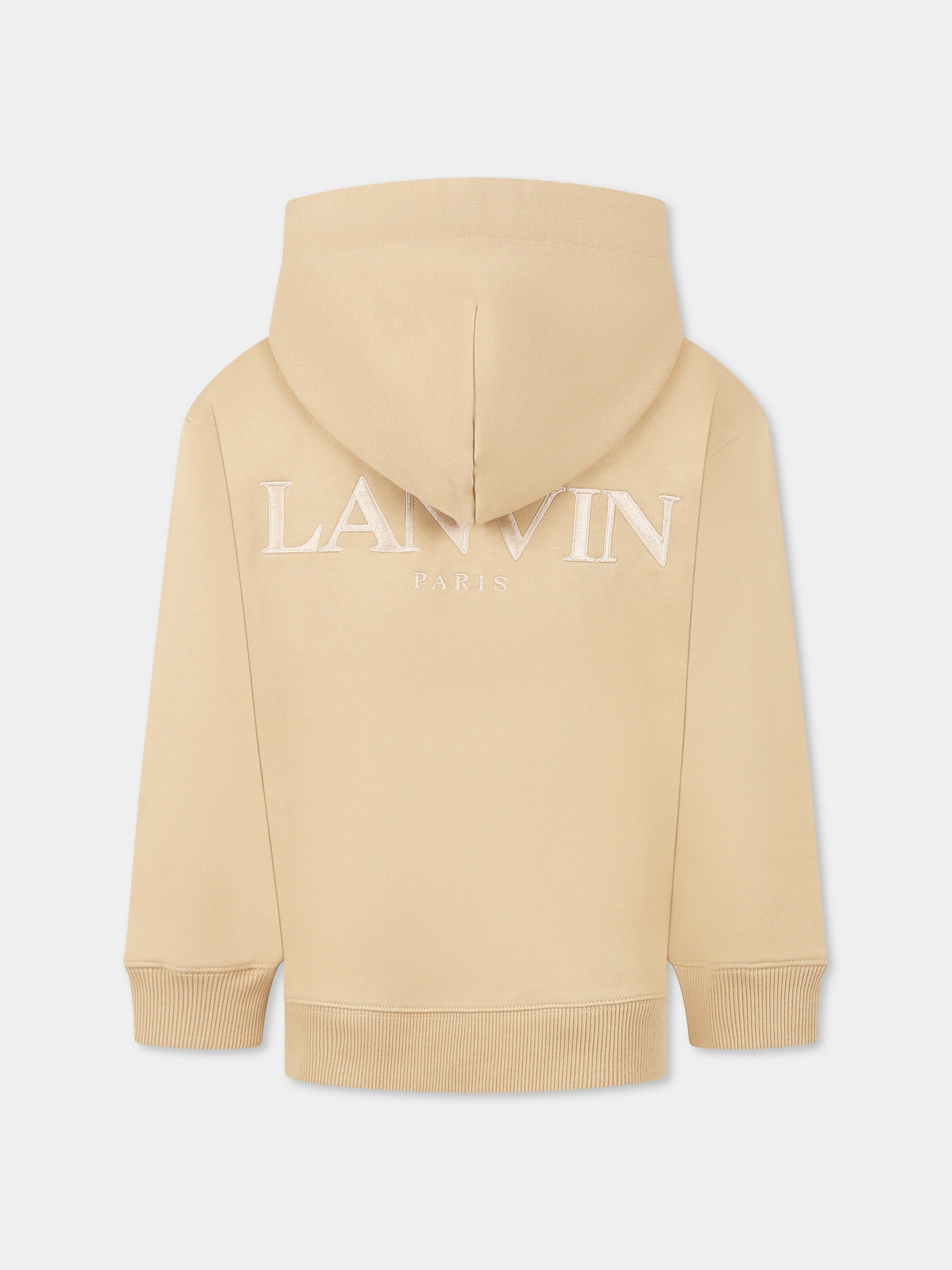 Felpa beige per bambino con logo,Lanvin Petite,N30228 222