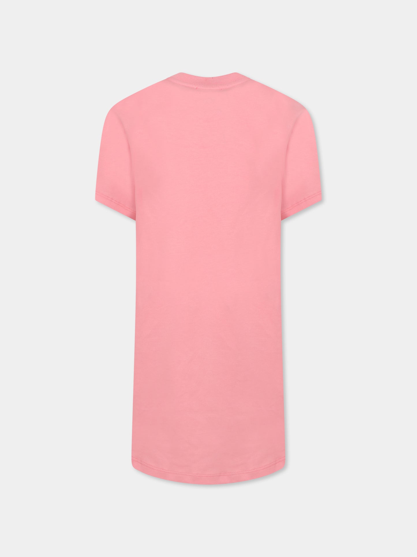 Vestito rosa per bambina con logo,Lanvin Petite,N30191 49C