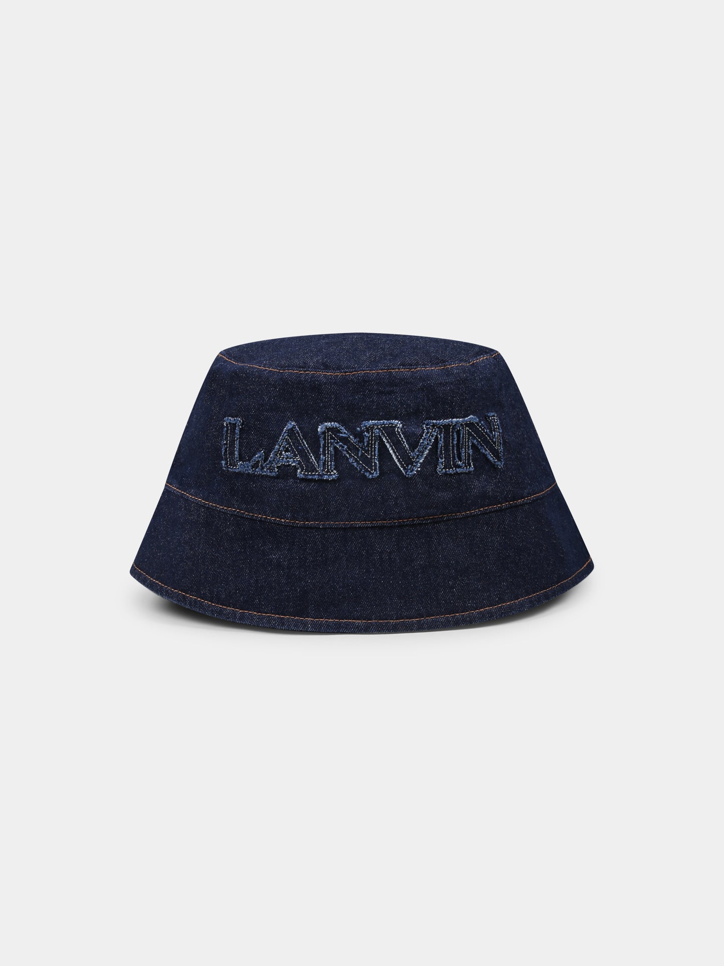 Denim cloche for kids with logo