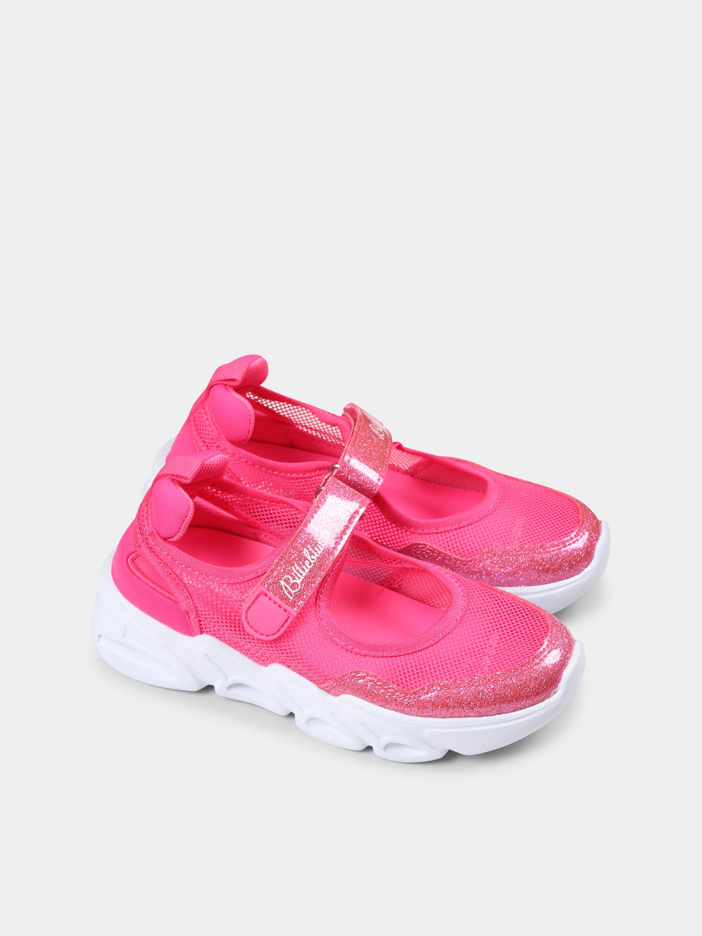 Ballerine rosa per bambina con logo,Billieblush,U20693 47A
