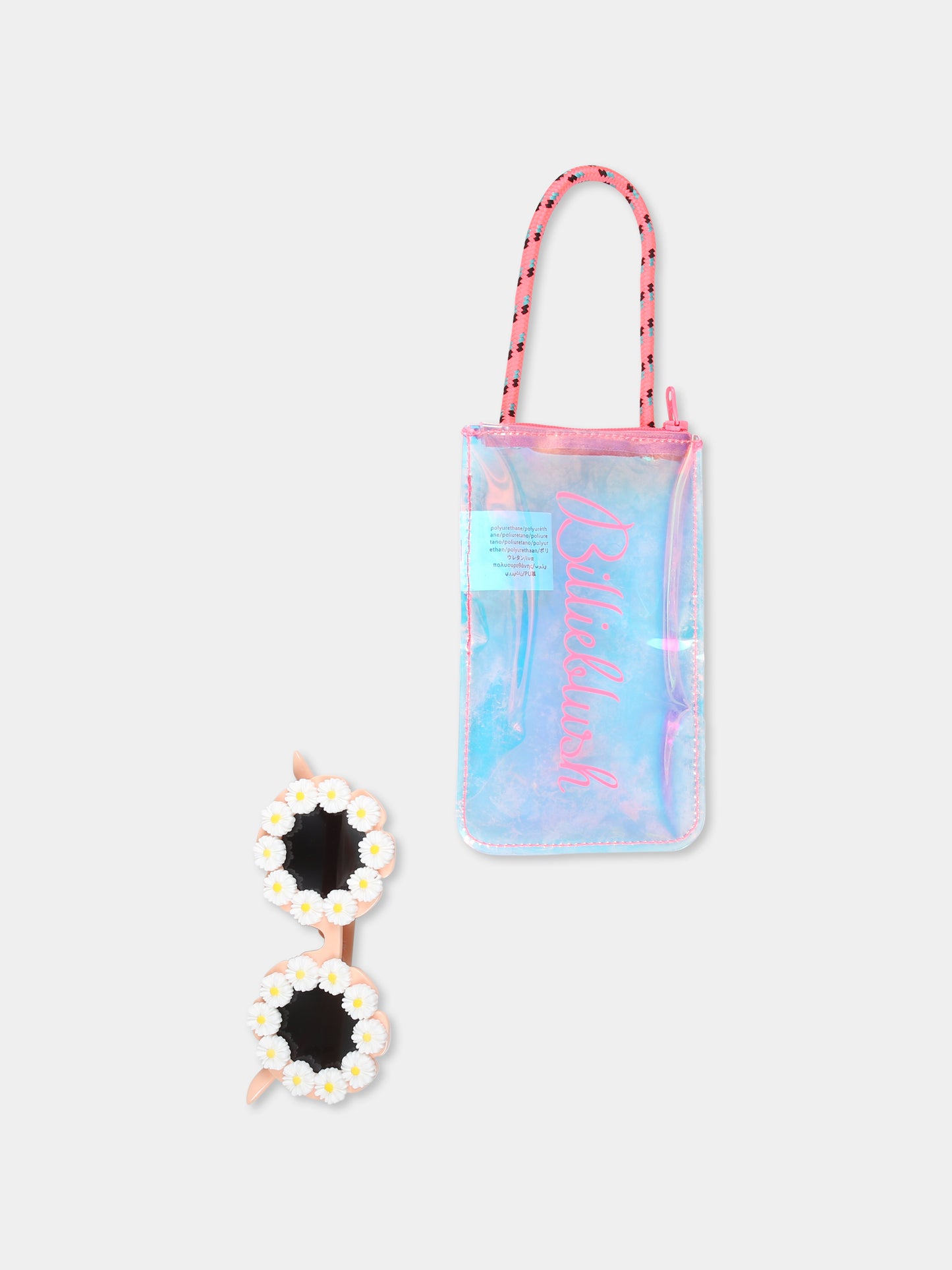 Occhiali da sole rosa per bambina con fiori,Billieblush,U20812 45X