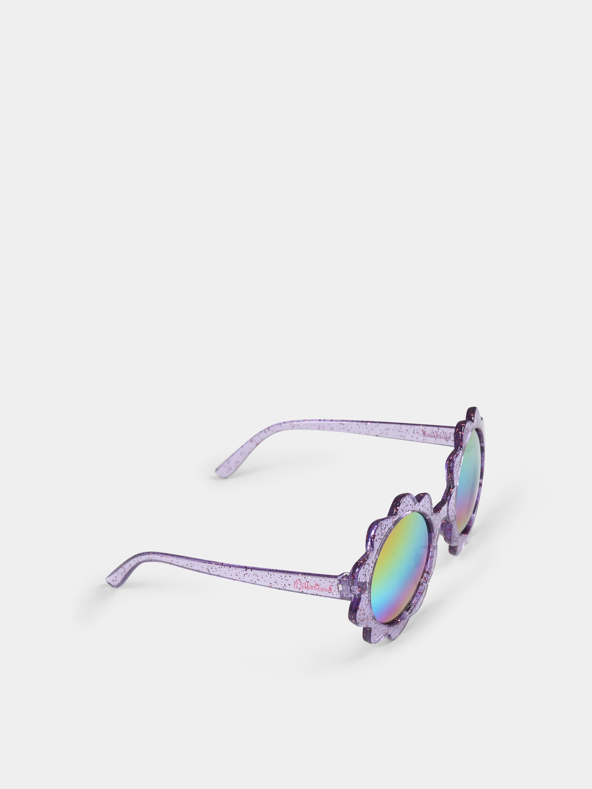 Occhiali da sole viola per bambina con fiore,Billieblush,U20806 90E