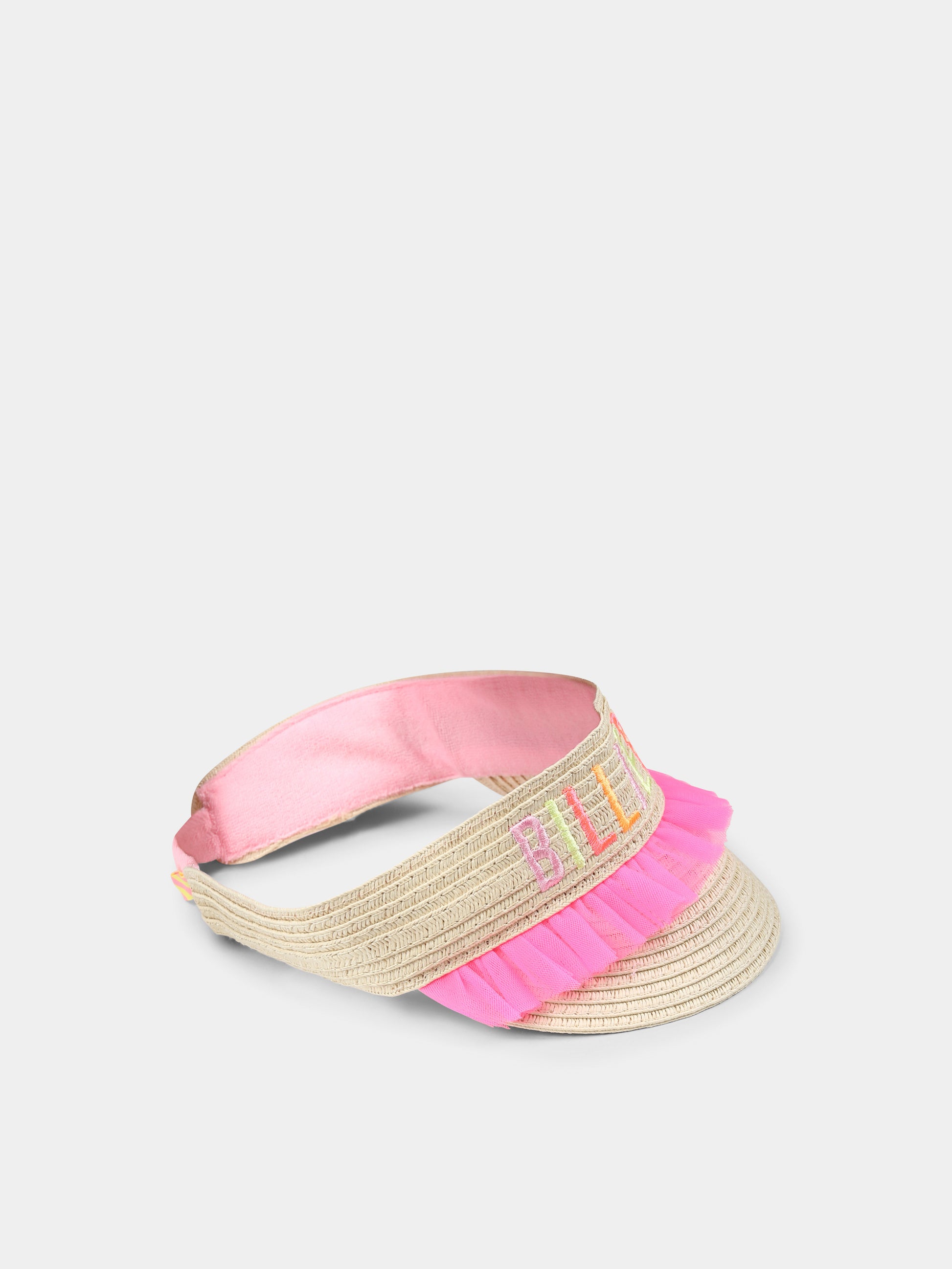 Cappello beige per bambina con logo,Billieblush,U20755 462