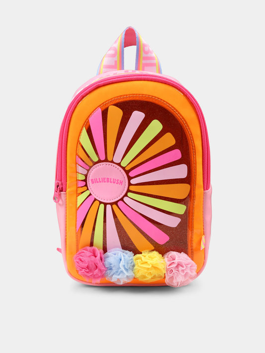Zaino rosa per bambina con sole,Billieblush,U20766 41K