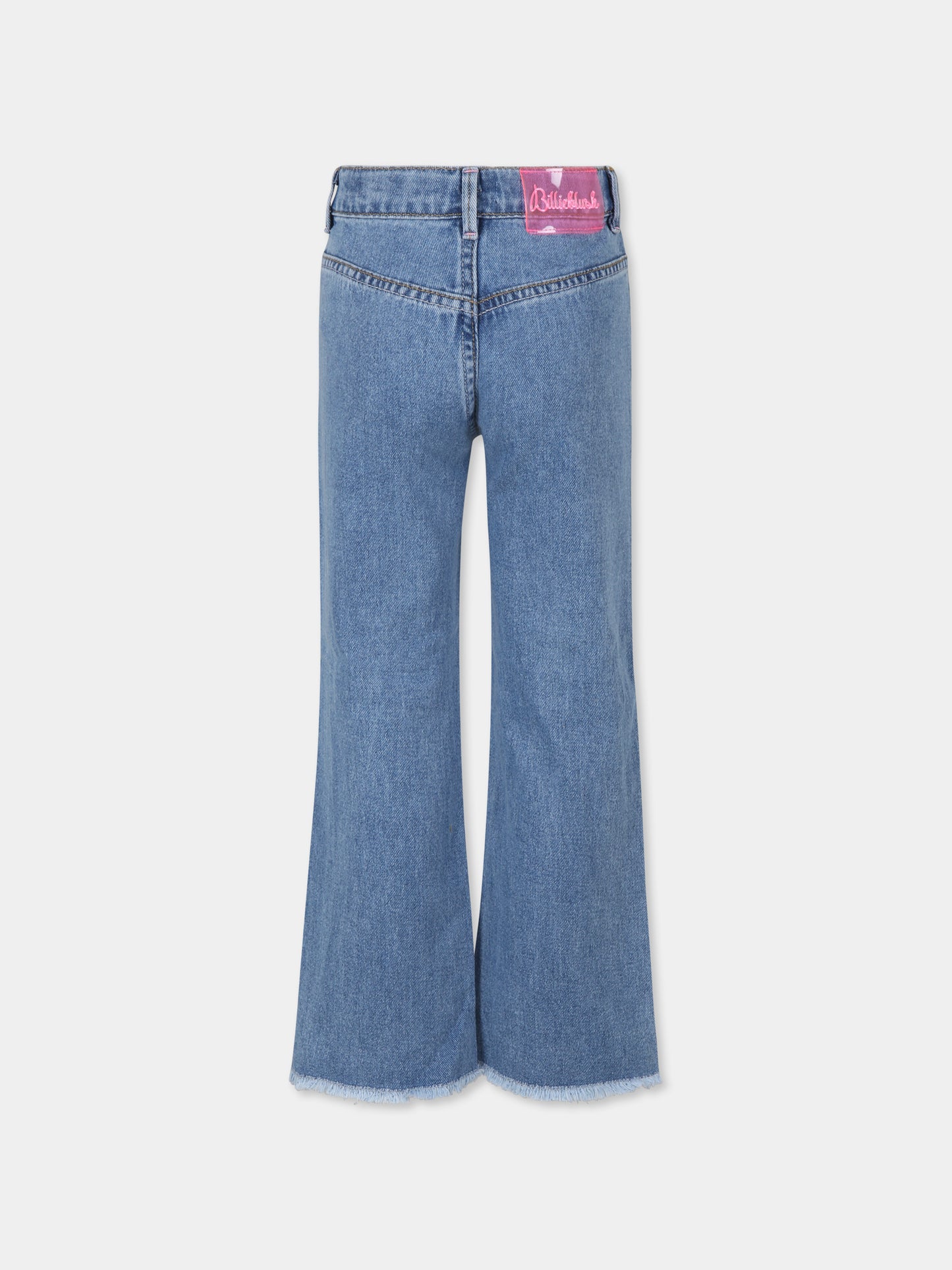 Jeans denim per bambina con paillettes,Billieblush,U20849 Z25