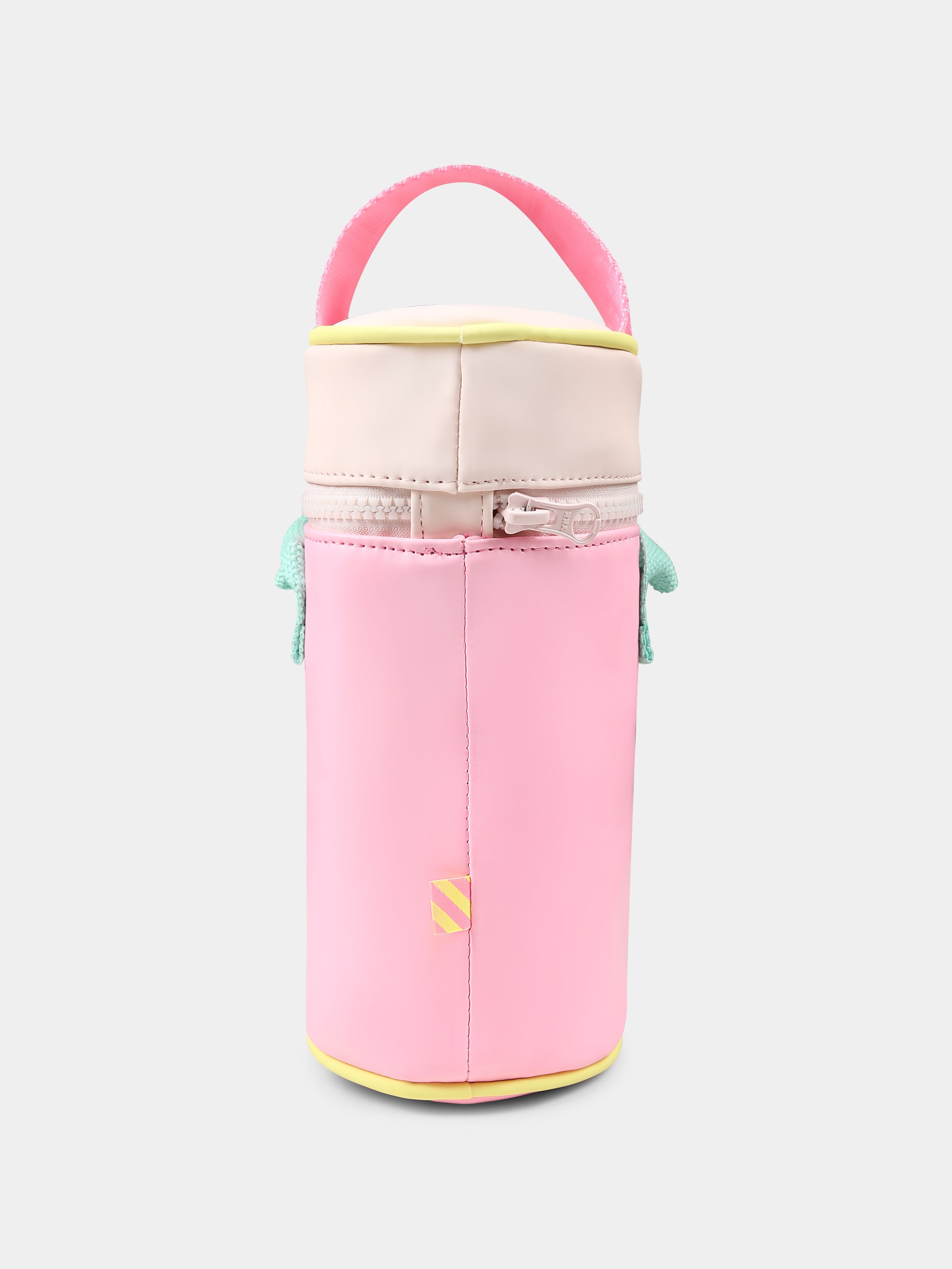 Borsa porta bottiglia rosa per bambina con logo,Billieblush,U21126 462