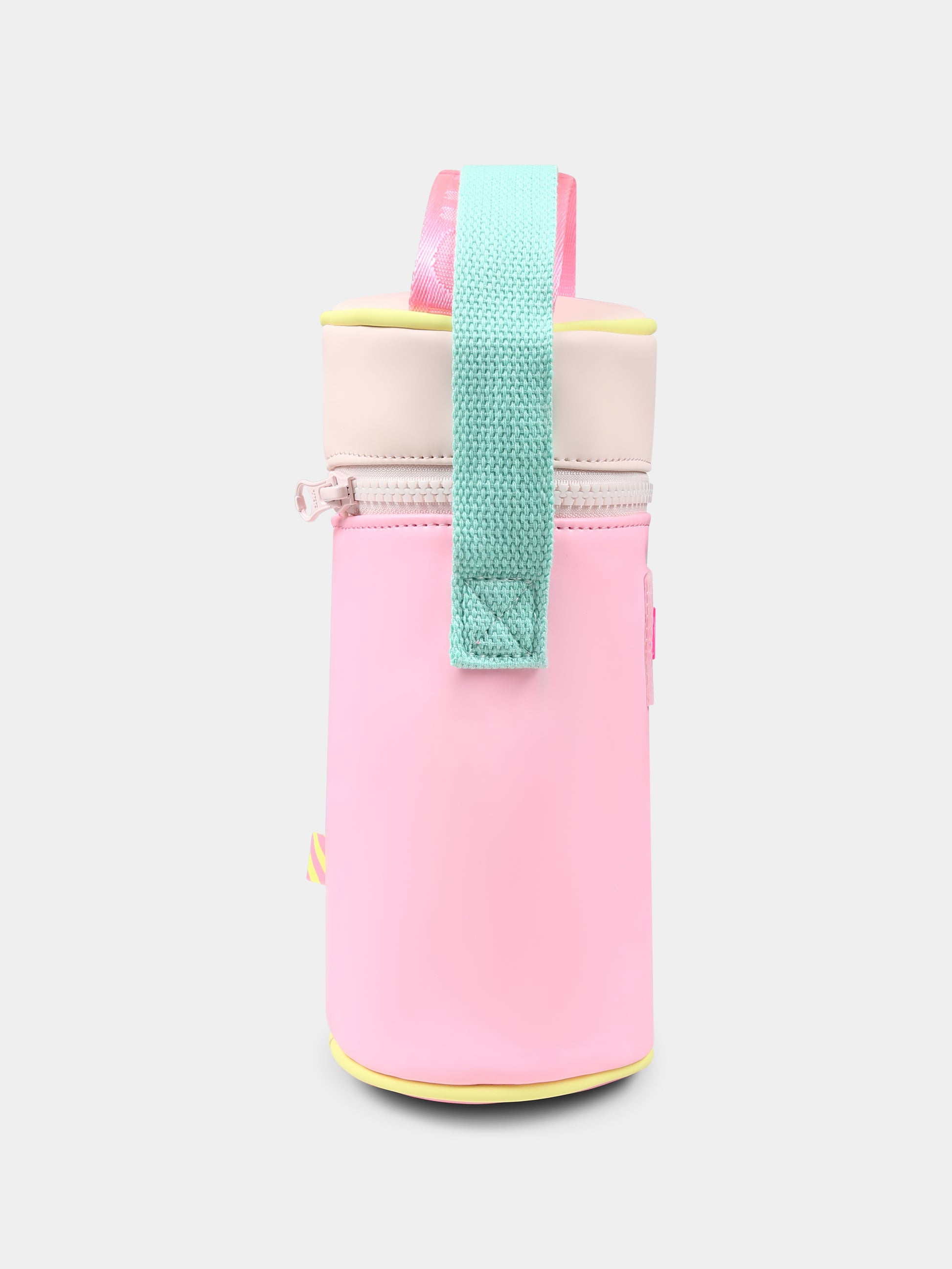 Borsa porta bottiglia rosa per bambina con logo,Billieblush,U21126 462