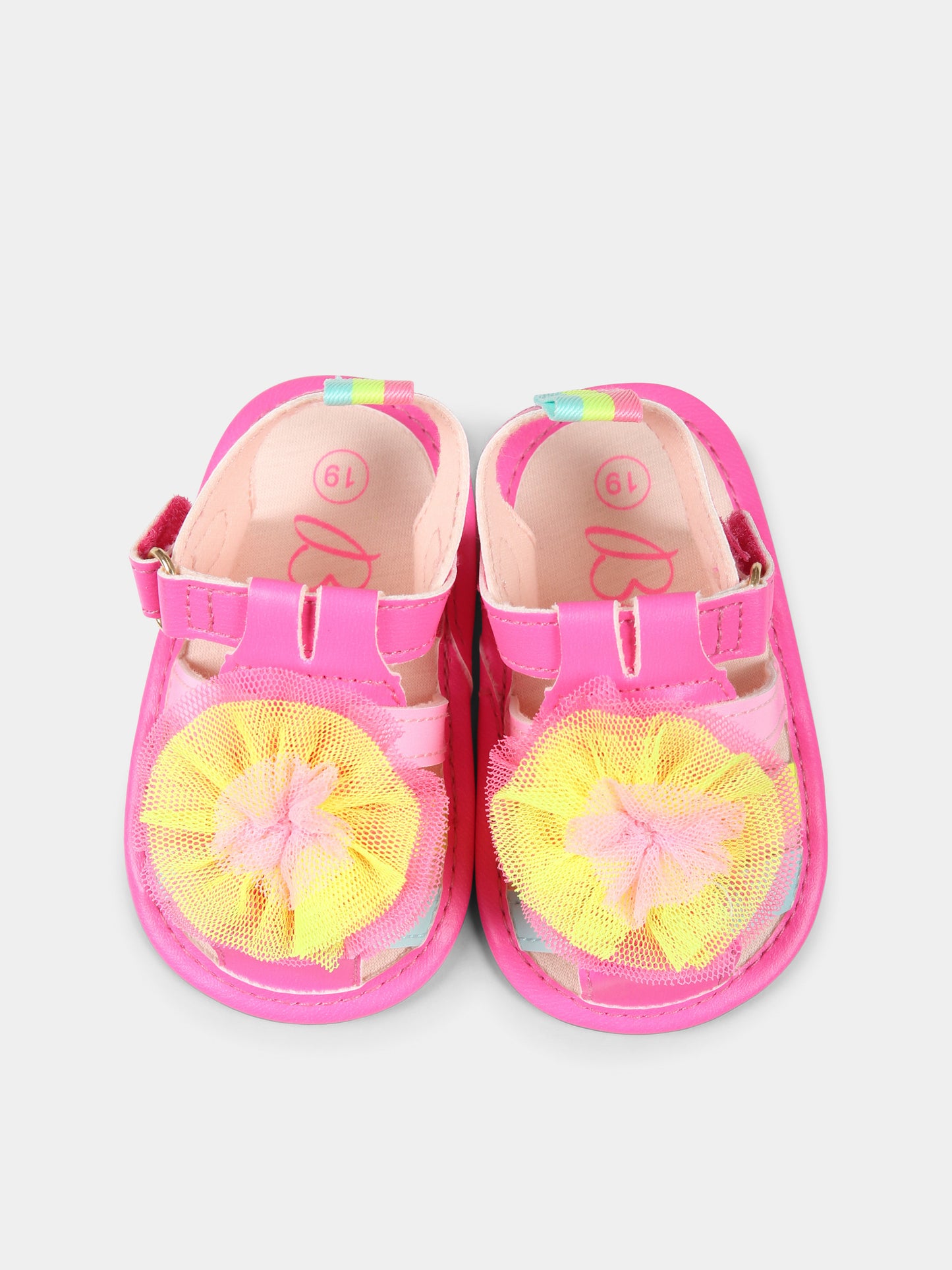 Sandali fucsia per neonata con rouche,Billieblush,U21031 Z41