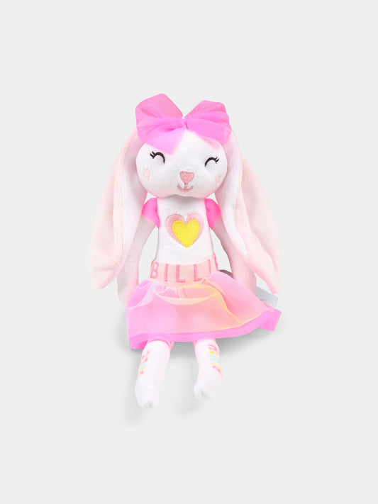 White plush toy for baby girl