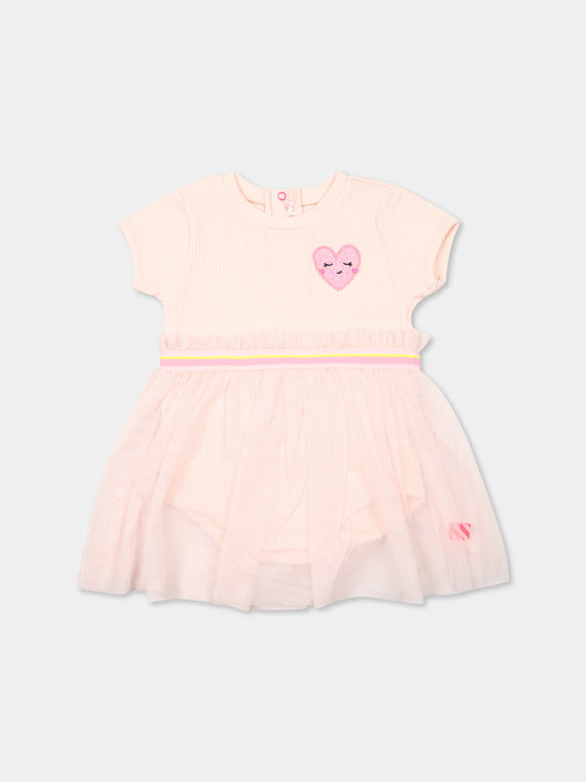 Vestito rosa per neonata con cuore,Billieblush,U21007 45S
