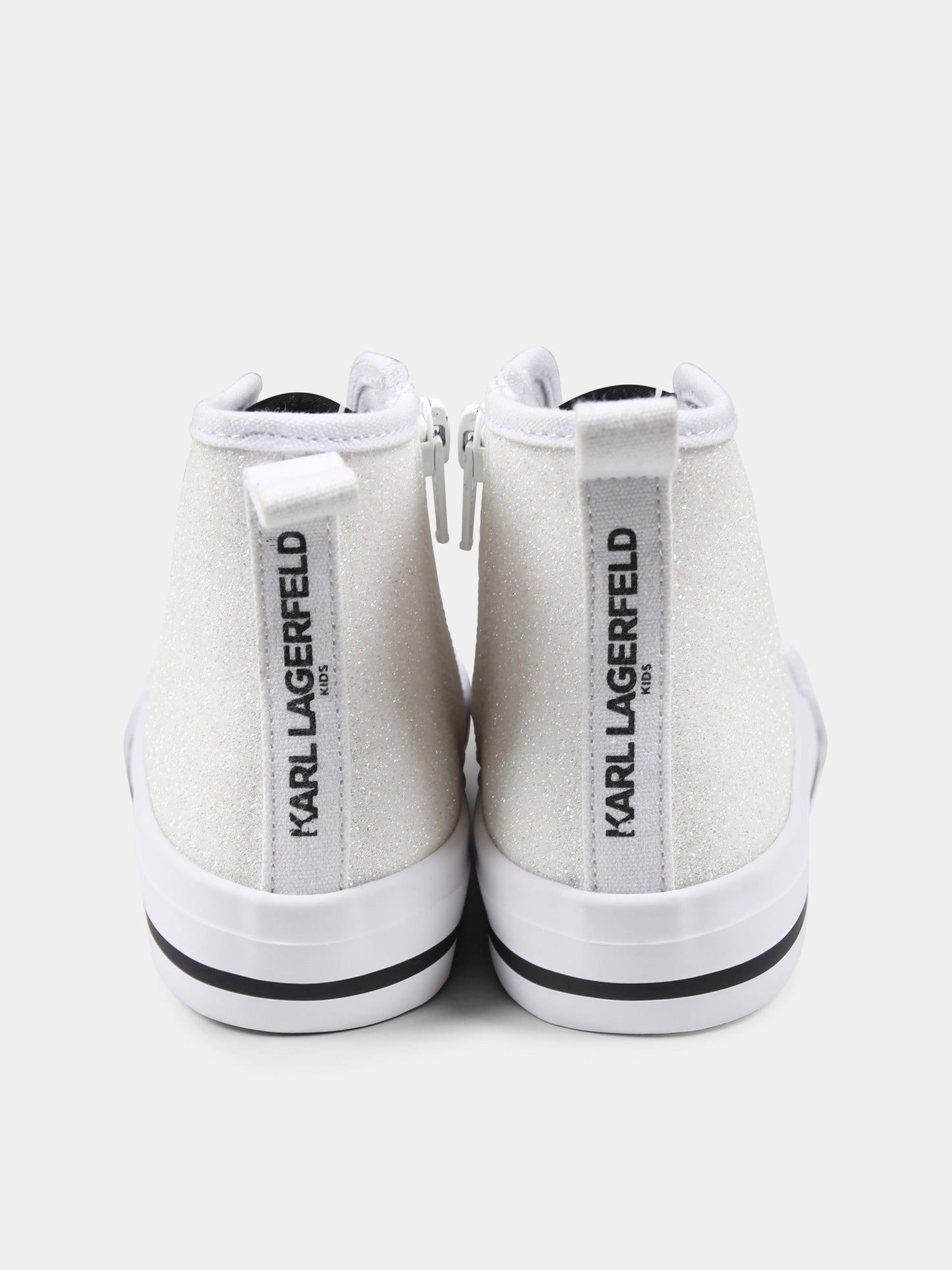 Sneakers bianche per bambina con Choupette e Karl Lagerfeld,Karl Lagerfeld Kids,Z30585 10P