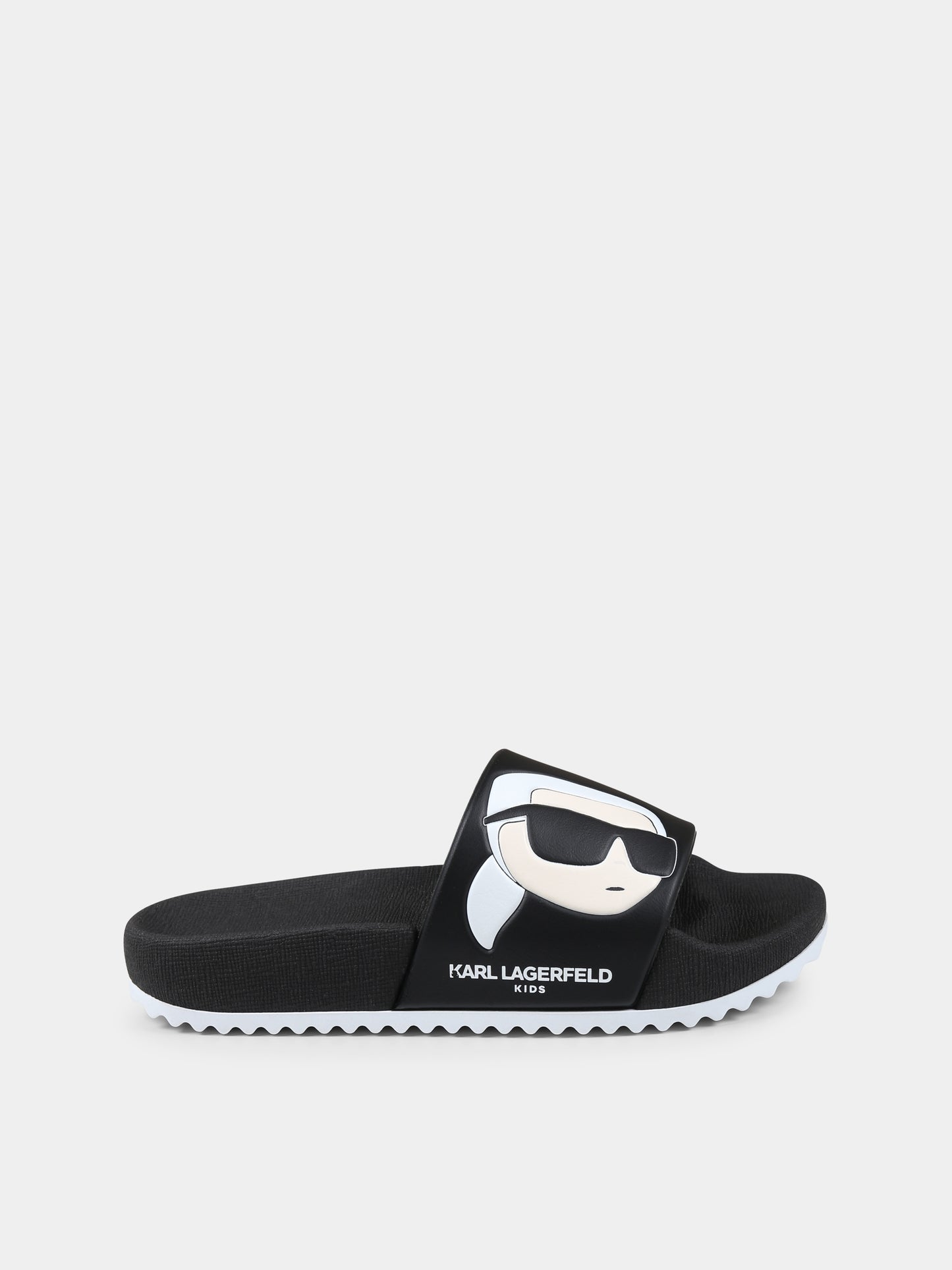 Ciabatte nere per bambini con Karl Lagerfeld,Karl Lagerfeld Kids,Z30379 09B