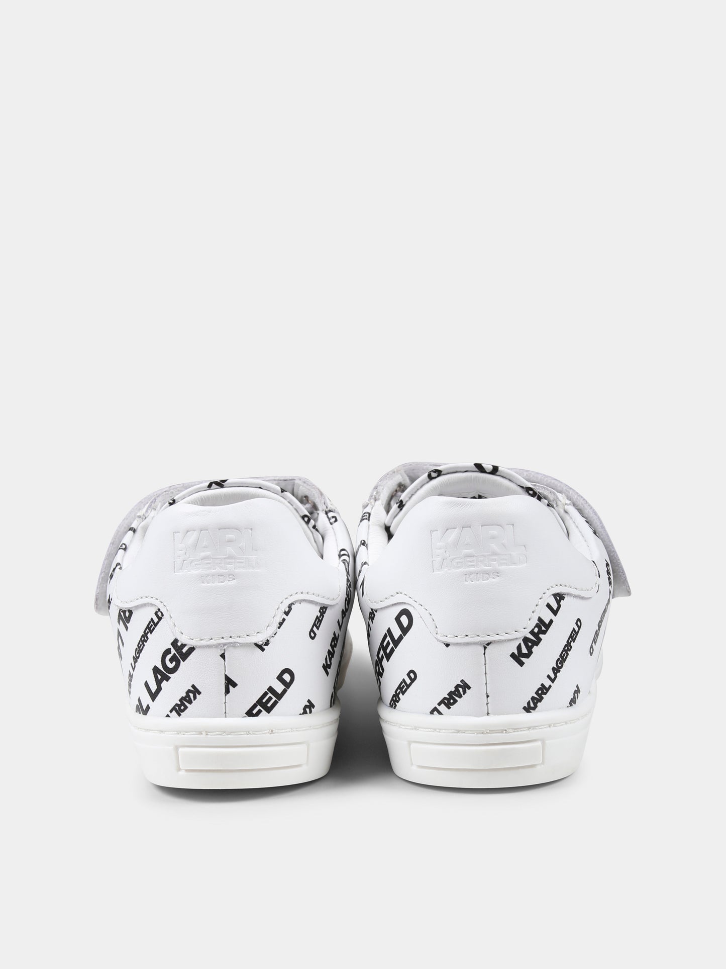 Sneakers bianche per bambino con logo,Karl Lagerfeld Kids,Z30542 N50