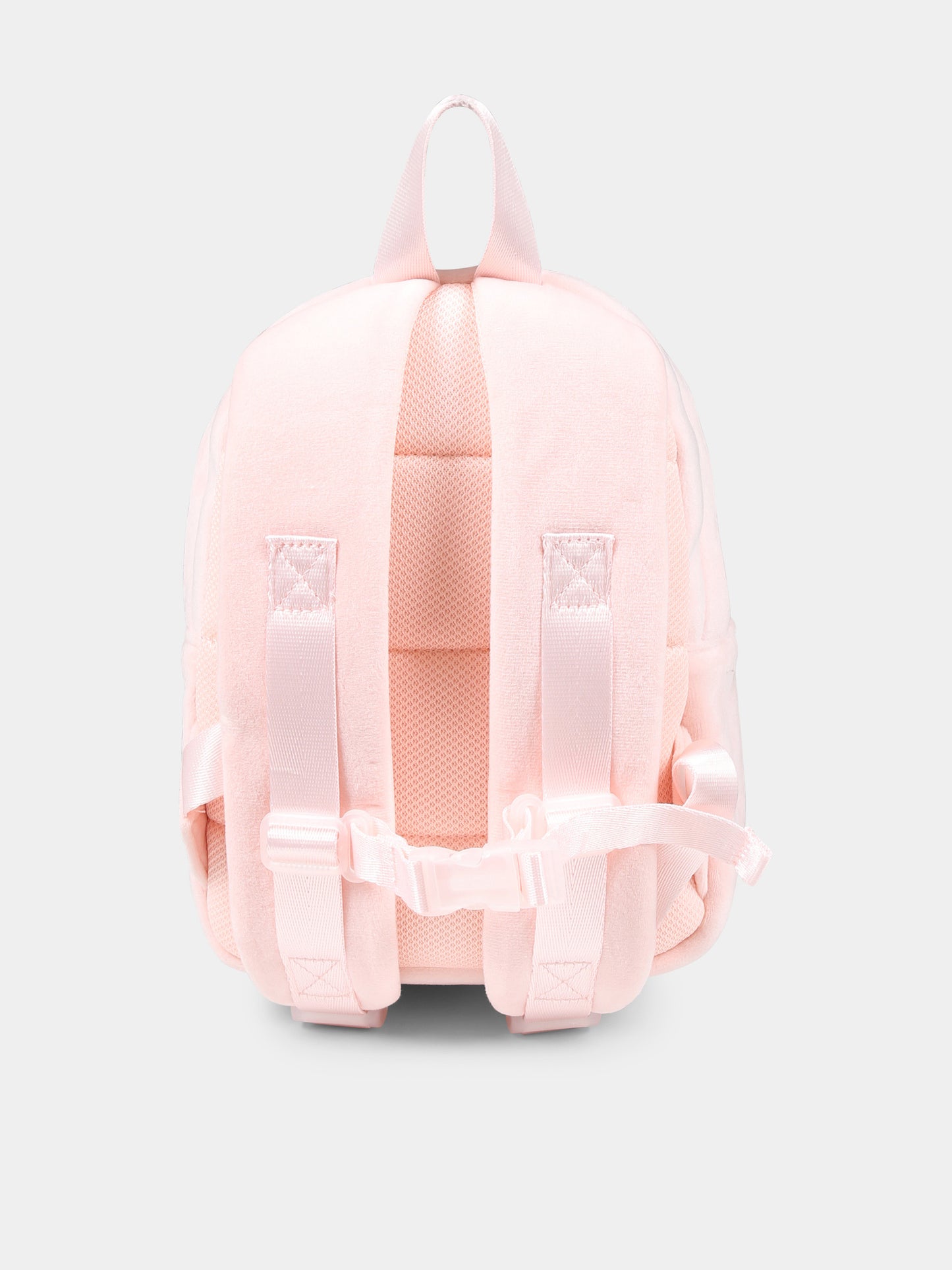 Pink backpack for baby girl with Choupette