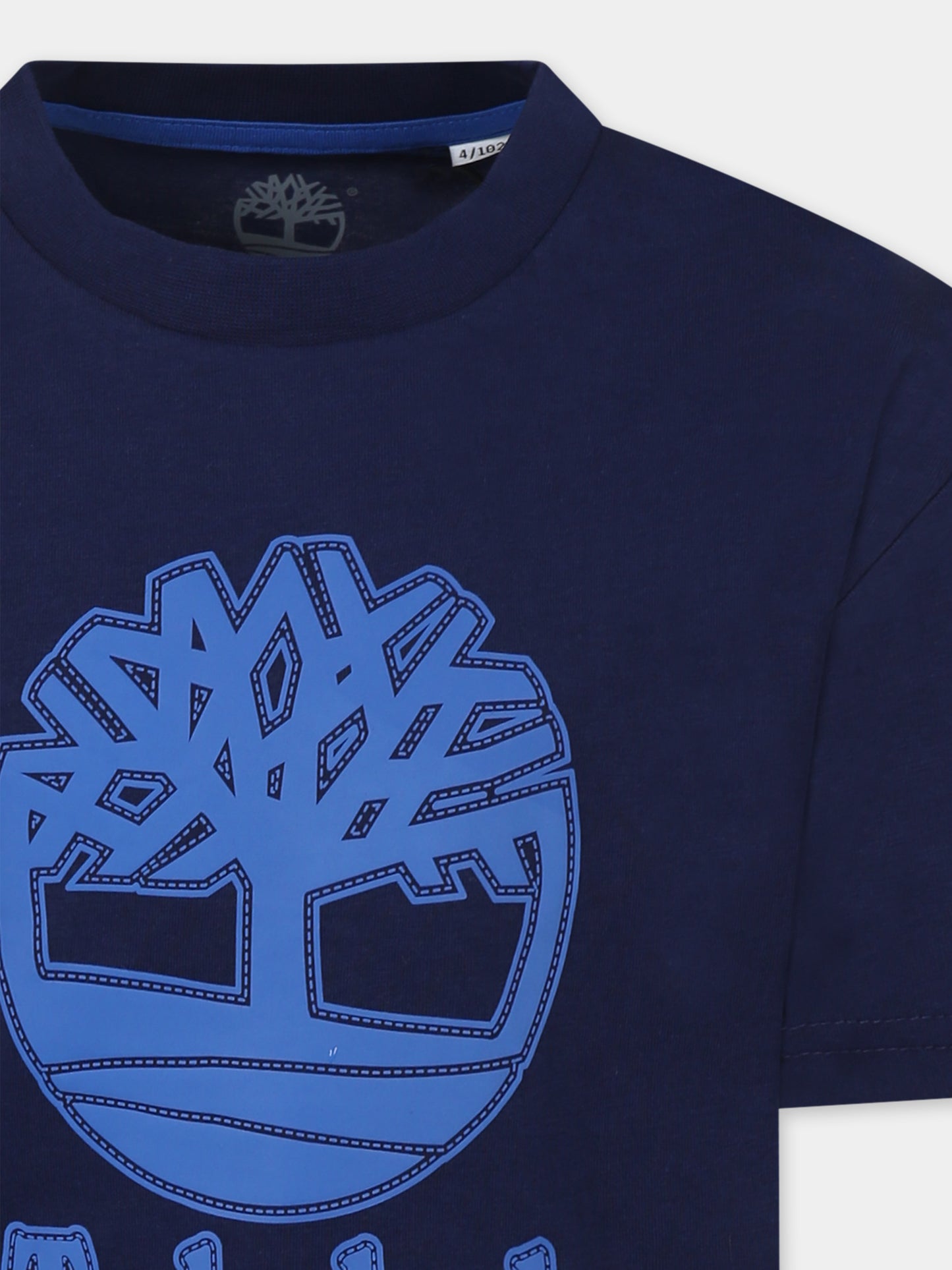 Blue t-shirt for  boy with logo