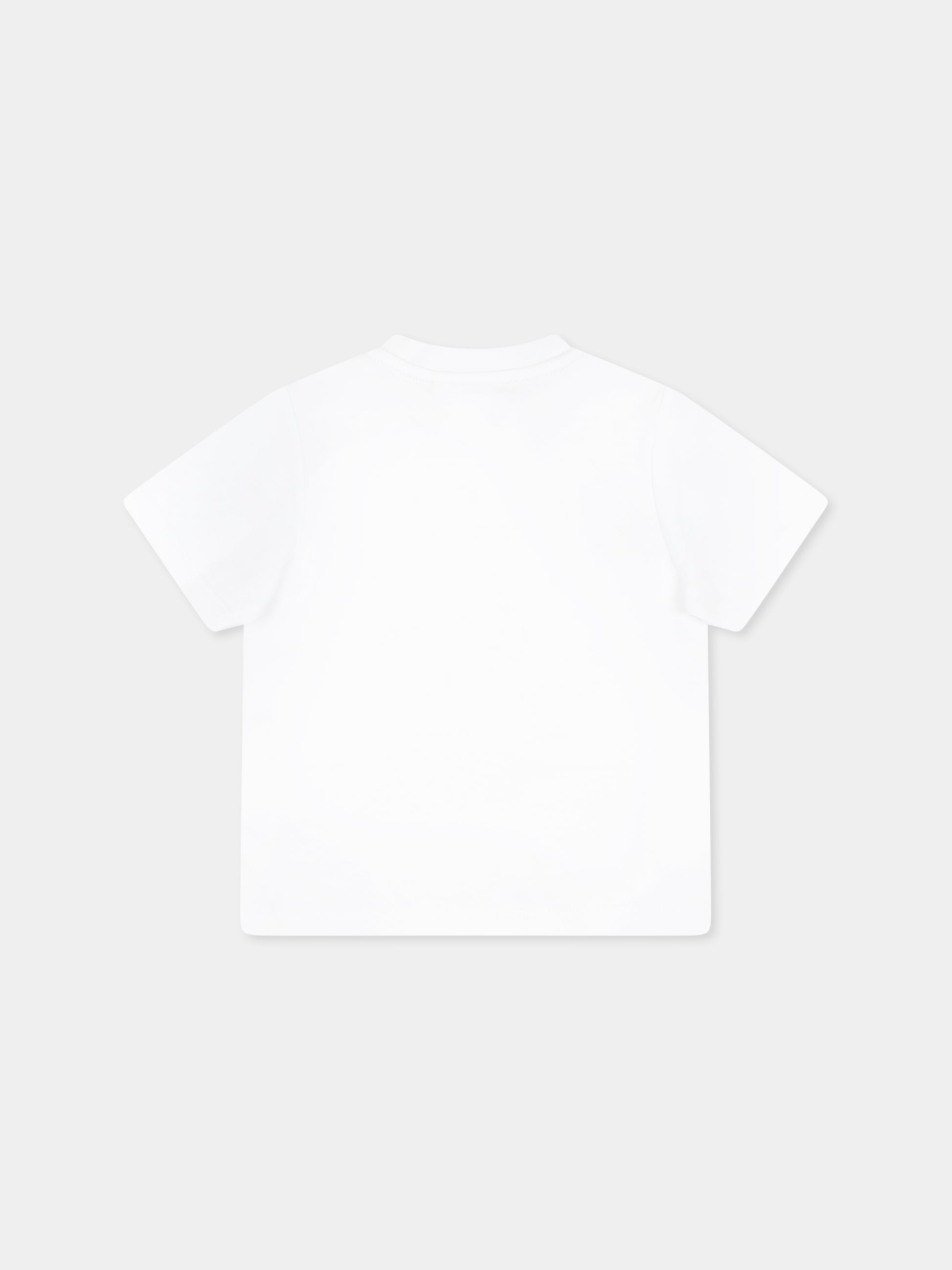 T-shirt bianca per neonato con albero e scritta,Timberland,T60388 10P