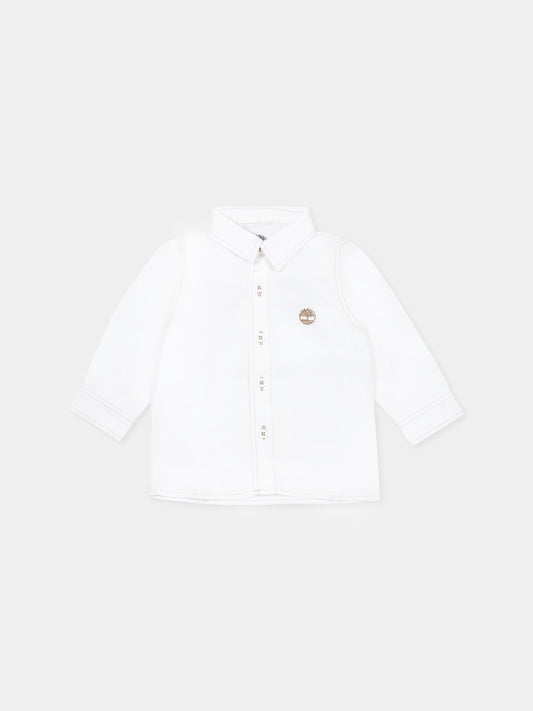 White shirt for baby boy with tree