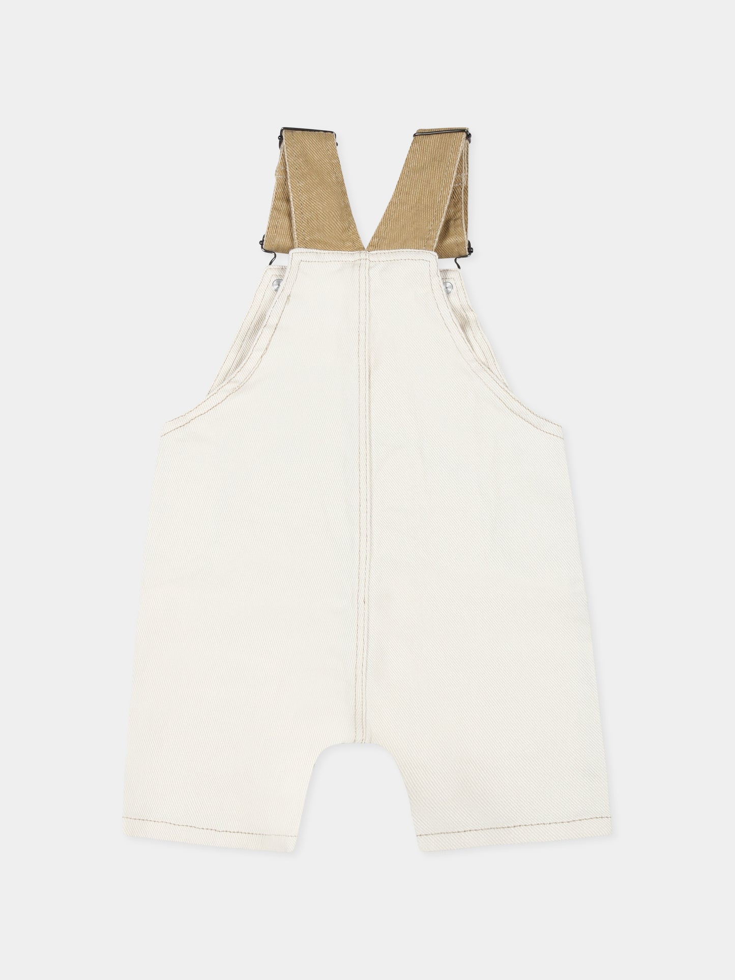 Salopette avorio per neonato con albero,Timberland,T60504 190