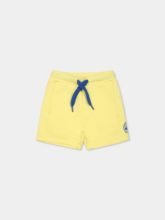Yellow shorts  for baby boy with tree