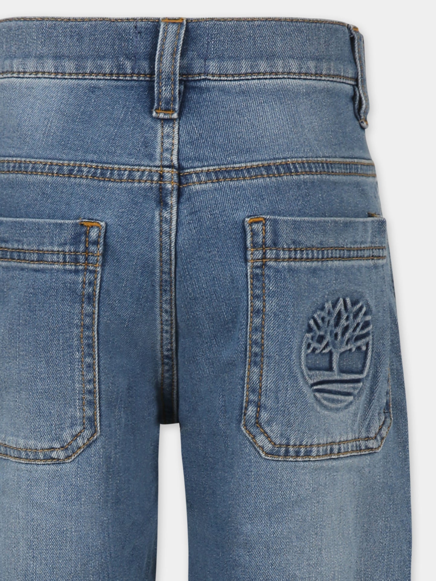 Jeans denim per bambino con albero,Timberland,T60477 Z18