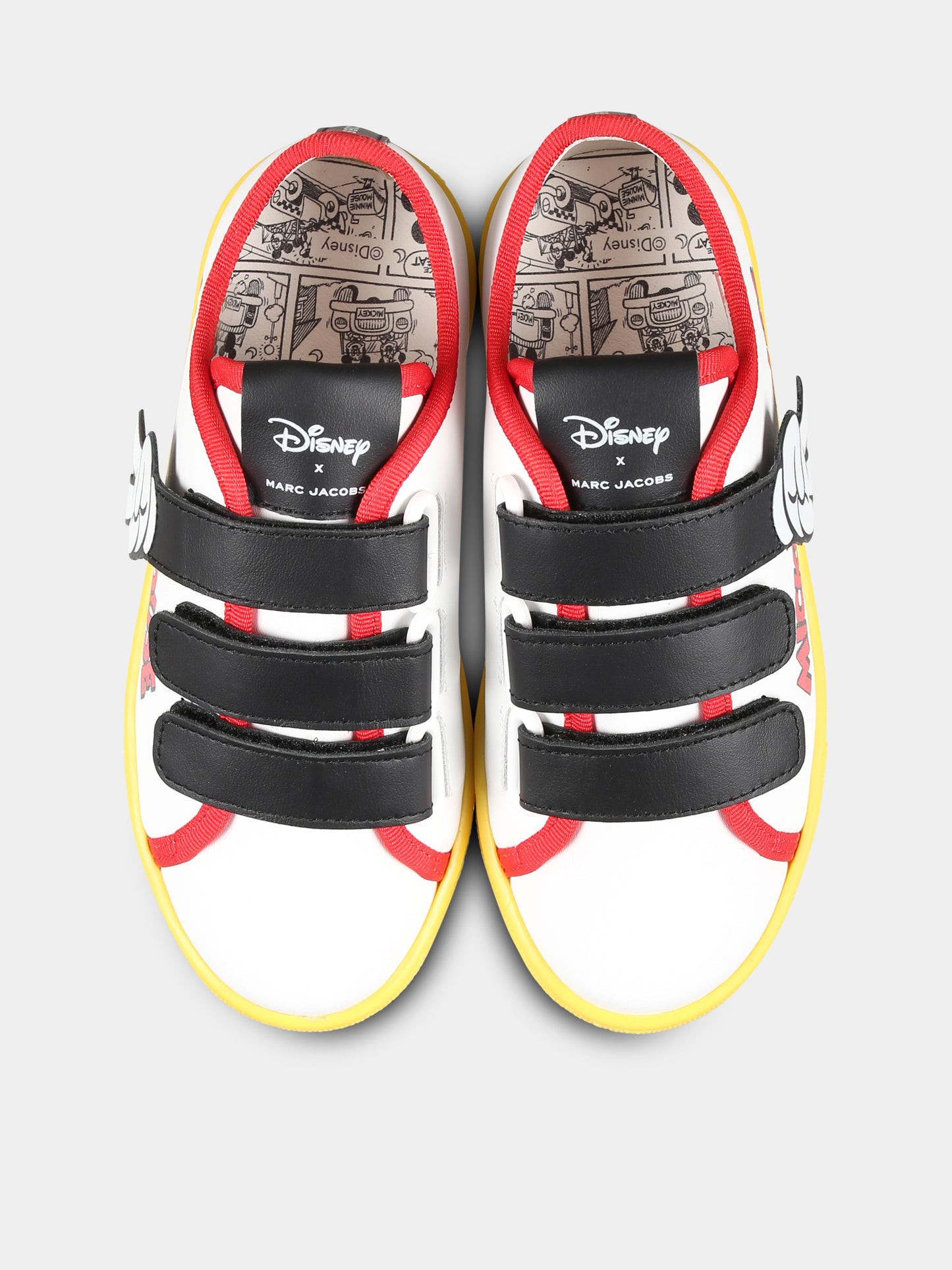 Sneakers bianche per bambini con scritta,Marc Jacobs,W60396 10P