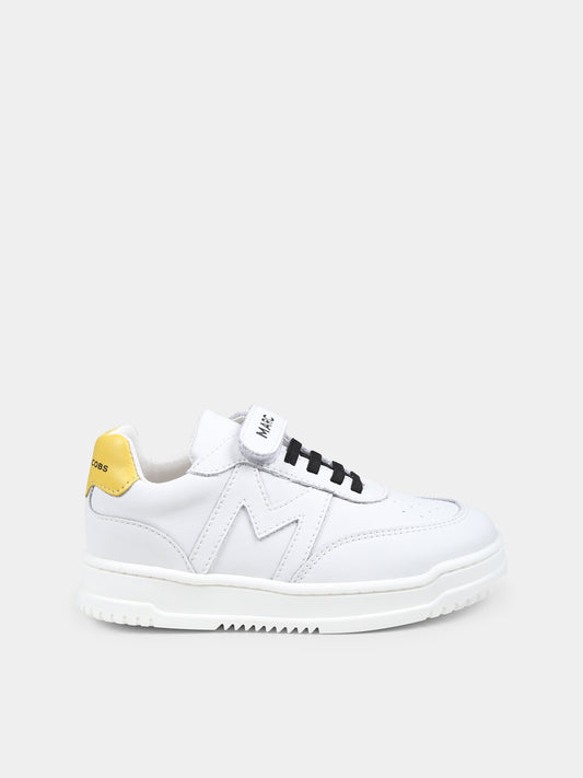 Sneakers bianche per bambini con logo,Marc Jacobs,W60560 10P