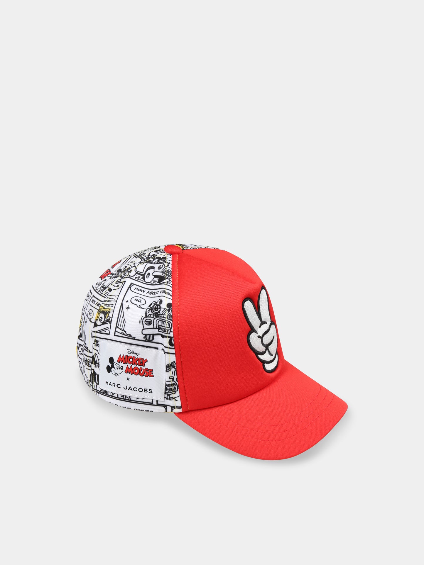 Cappello rosso per bambino con stampa Mickey Mouse,Marc Jacobs,W60413 992