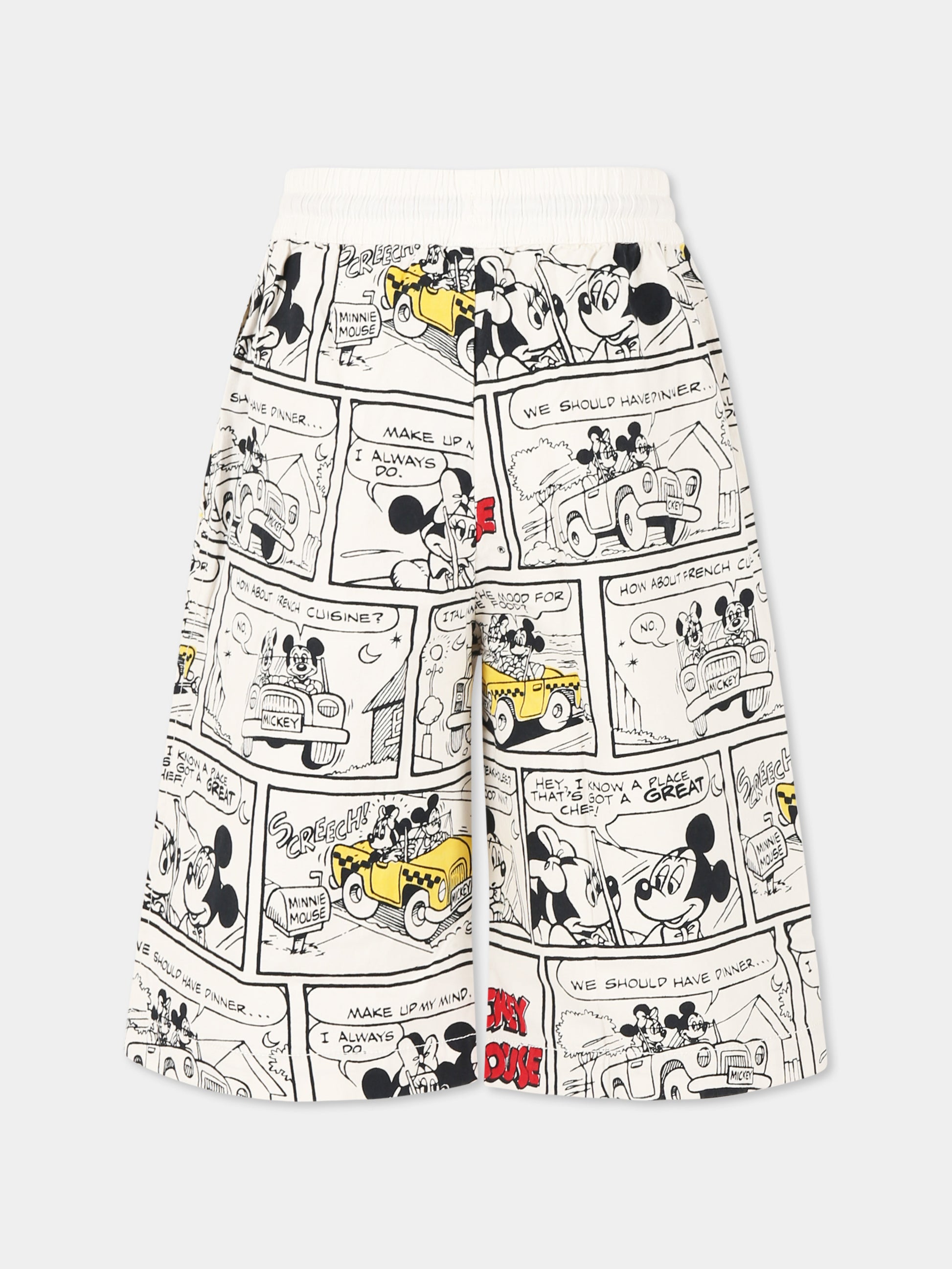 Shorts avorio per bambino con stampa Topolino,Marc Jacobs,W60484 126