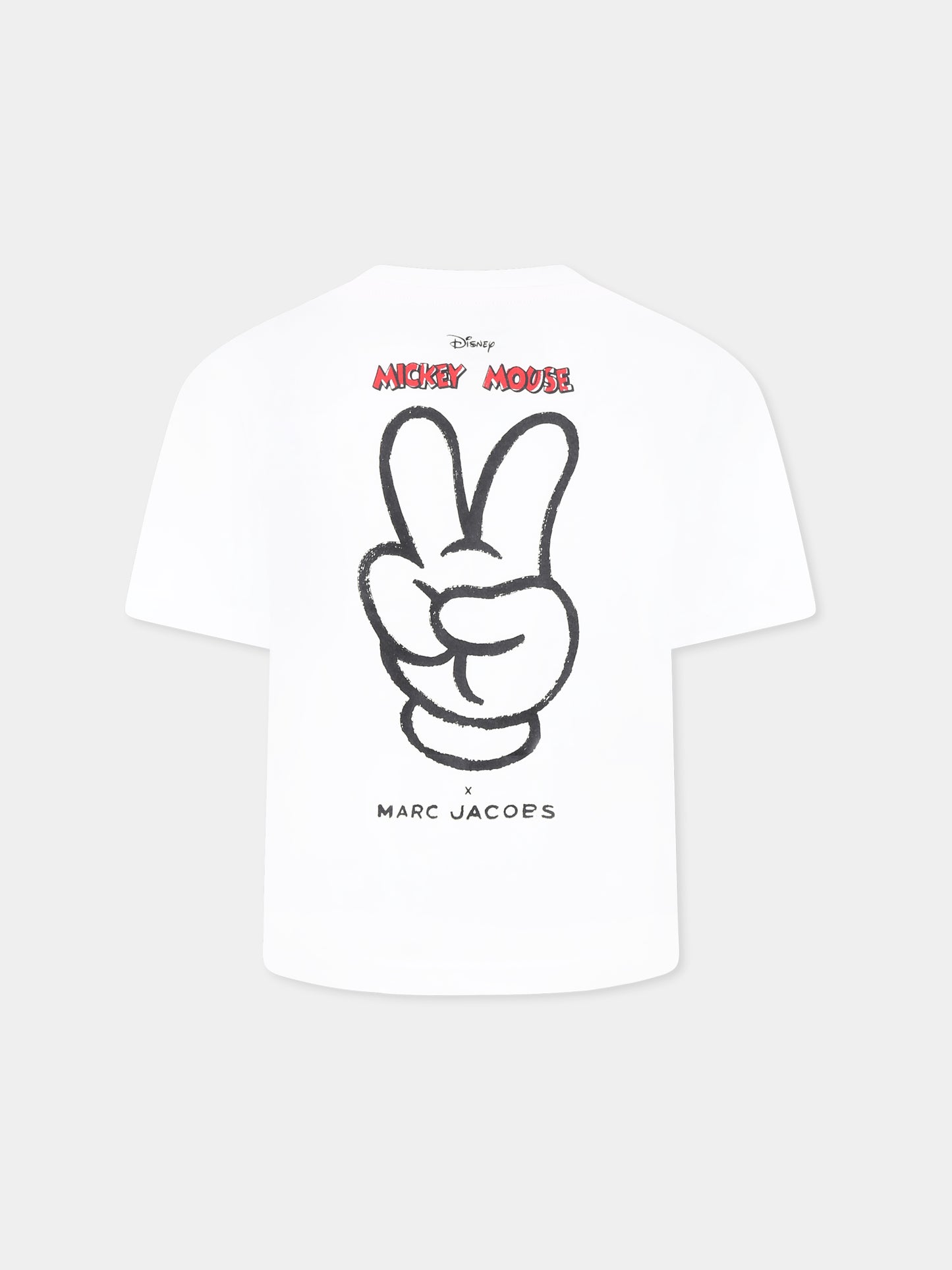 White t-shirt for boy with Micky Mouse